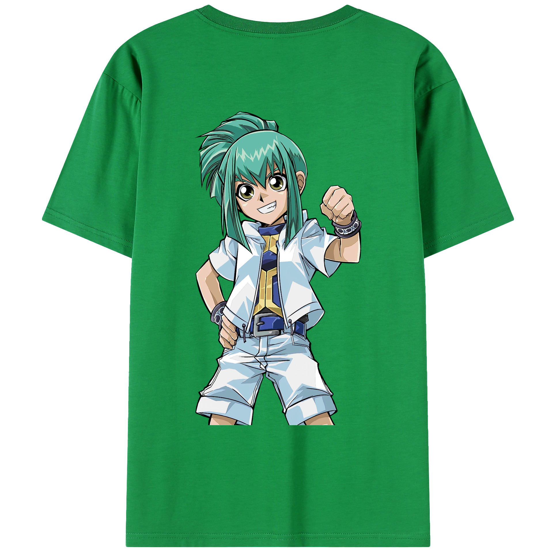 （画像用） 遊☆戯☆王 Yu-Gi-Oh! 綿100％ メンズ半袖Tシャツ（バックプリント） 通気性