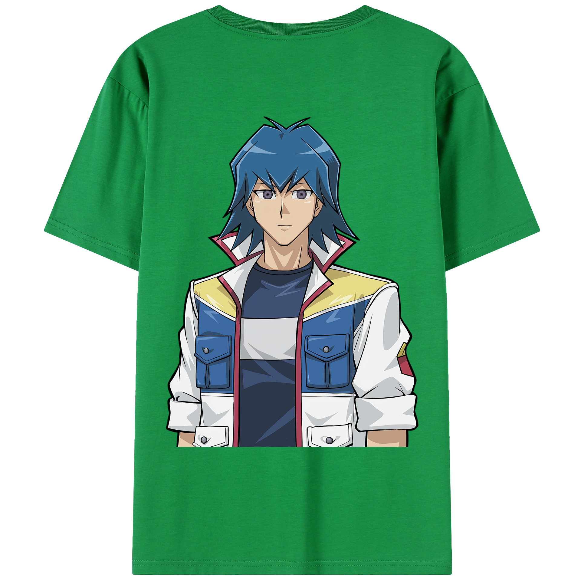 （画像用） 遊☆戯☆王 Yu-Gi-Oh! 綿100％ メンズ半袖Tシャツ（バックプリント） 通気性