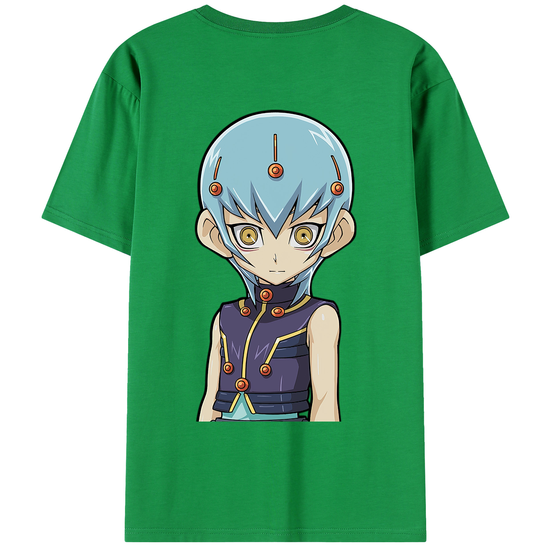 （画像用） 遊☆戯☆王 Yu-Gi-Oh! 綿100％ メンズ半袖Tシャツ（バックプリント） 通気性
