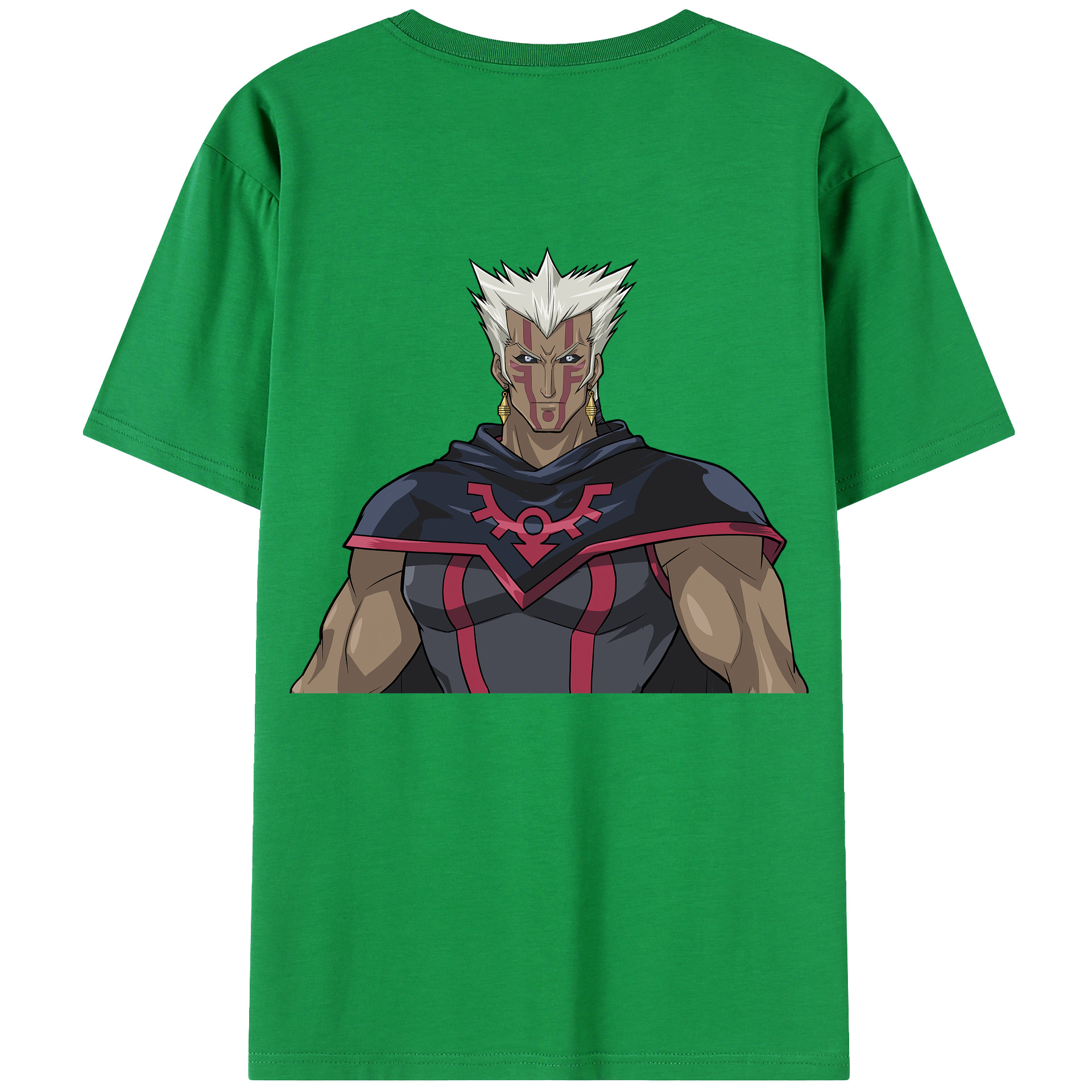 （画像用） 遊☆戯☆王 Yu-Gi-Oh! 綿100％ メンズ半袖Tシャツ（バックプリント） 通気性
