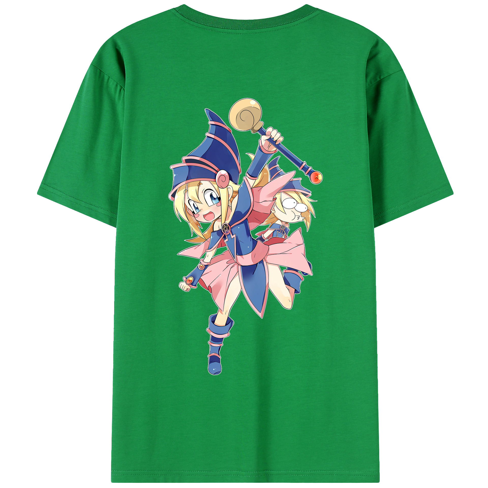 （画像用） 遊☆戯☆王 Yu-Gi-Oh! 綿100％ メンズ半袖Tシャツ（バックプリント） 通気性