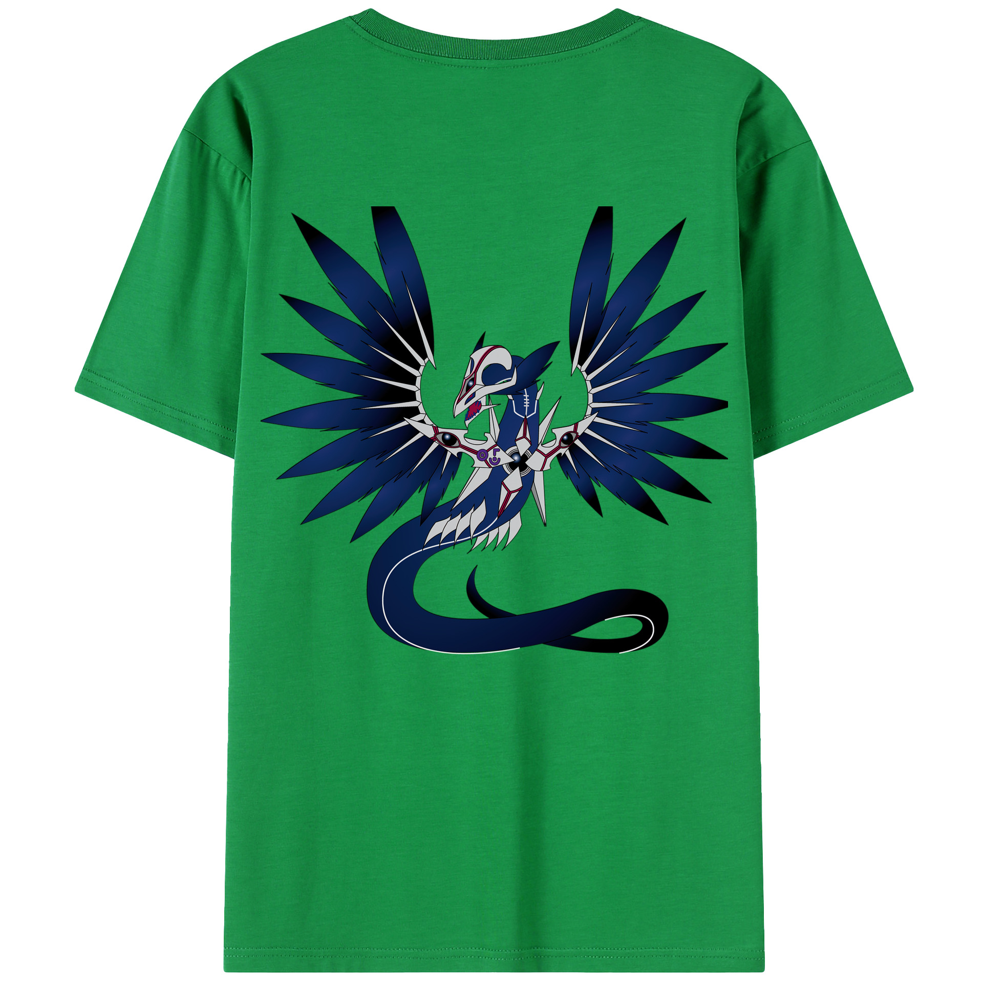 （画像用） 遊☆戯☆王 Yu-Gi-Oh! 綿100％ メンズ半袖Tシャツ（バックプリント） 通気性
