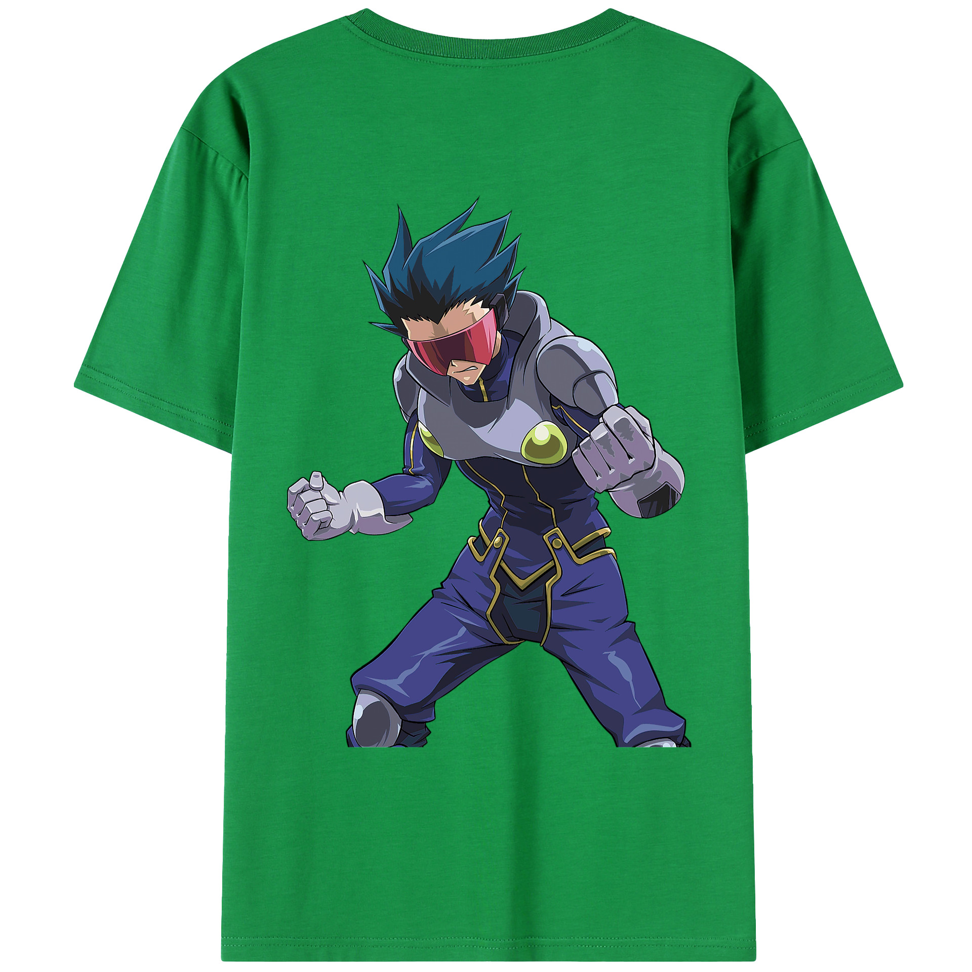 （画像用） 遊☆戯☆王 Yu-Gi-Oh! 綿100％ メンズ半袖Tシャツ（バックプリント） 通気性