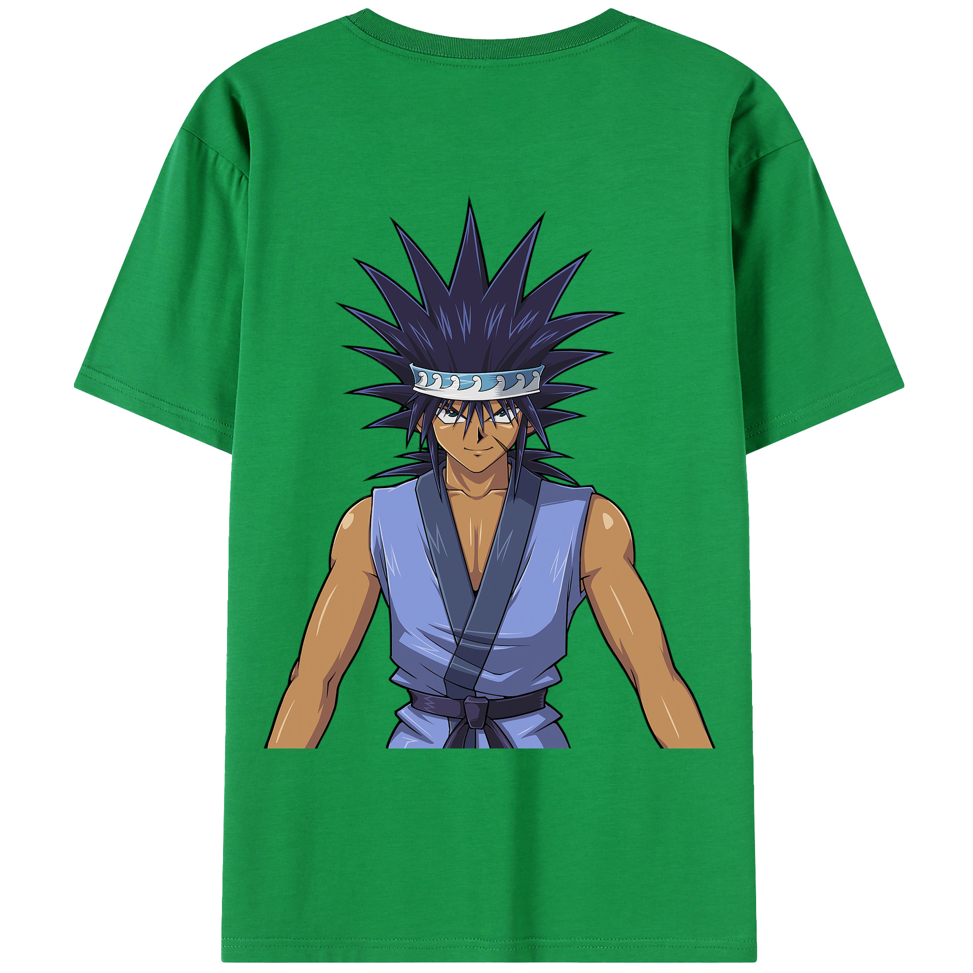 （画像用） 遊☆戯☆王 Yu-Gi-Oh! 綿100％ メンズ半袖Tシャツ（バックプリント） 通気性