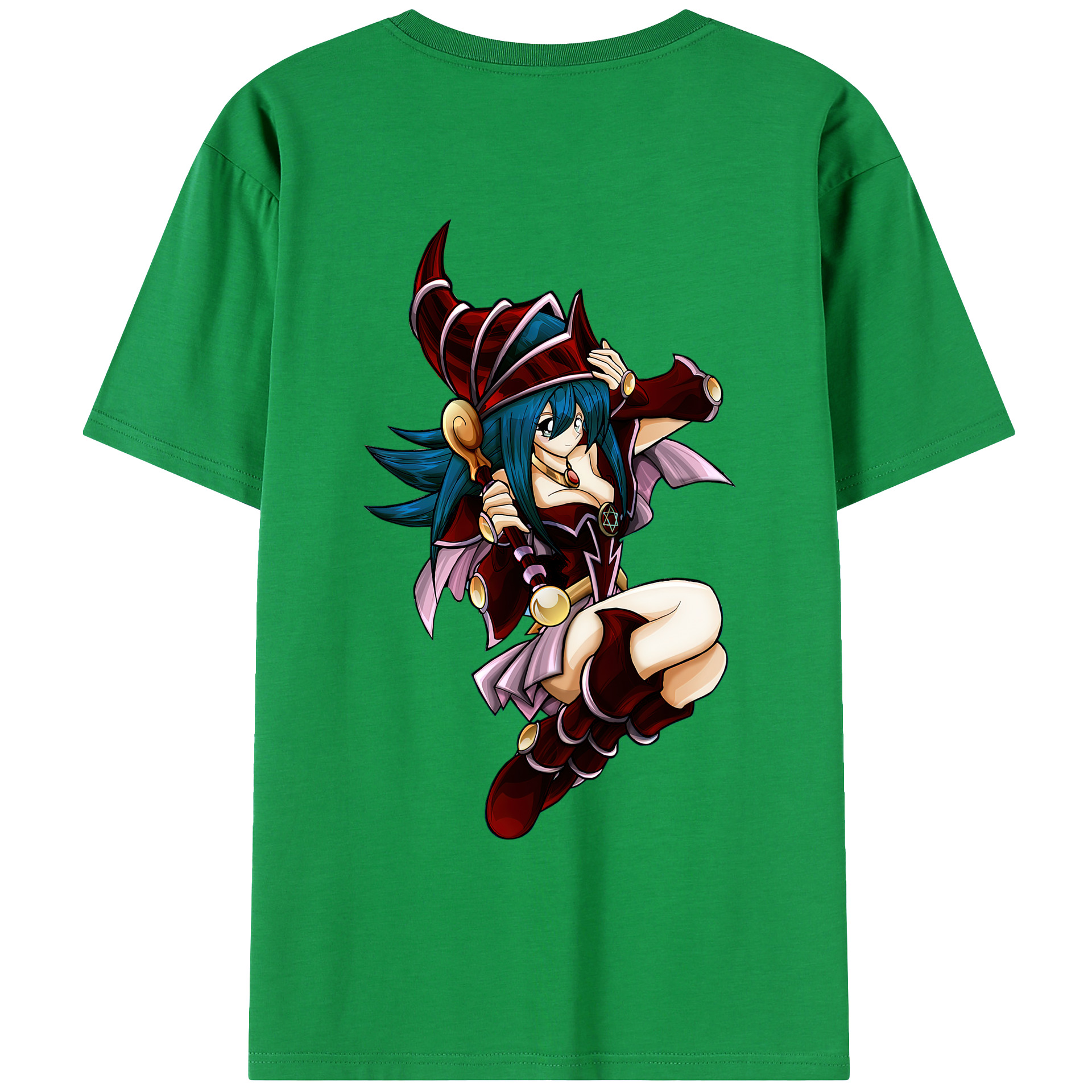 （画像用） 遊☆戯☆王 Yu-Gi-Oh! 綿100％ メンズ半袖Tシャツ（バックプリント） 通気性