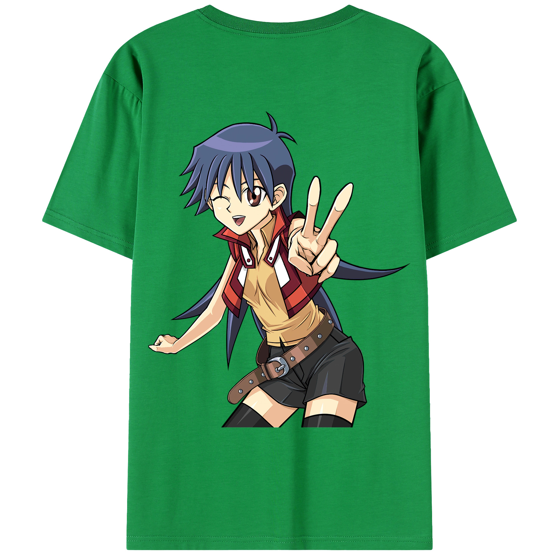 （画像用） 遊☆戯☆王 Yu-Gi-Oh! 綿100％ メンズ半袖Tシャツ（バックプリント） 通気性