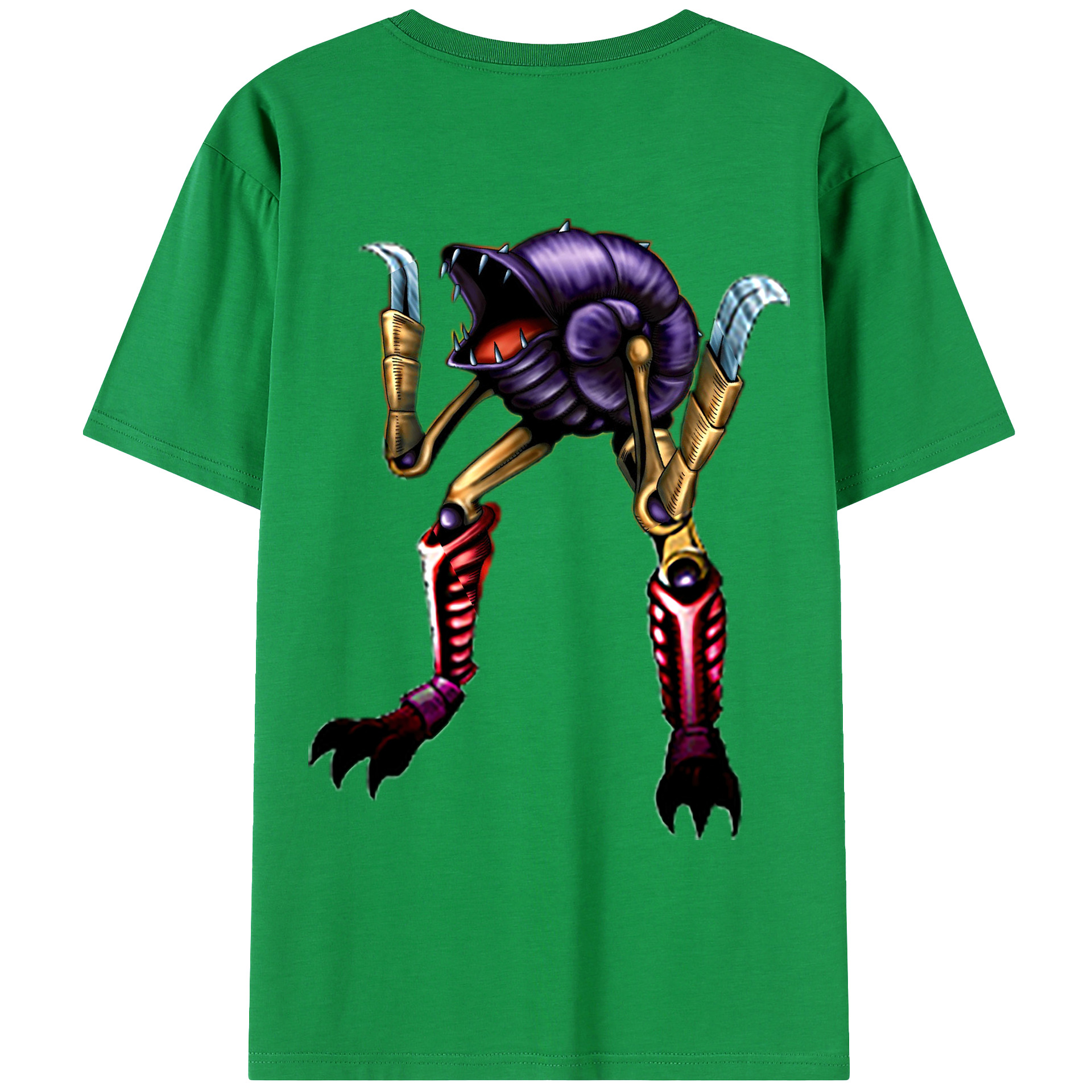 （画像用） 遊☆戯☆王 Yu-Gi-Oh! 綿100％ メンズ半袖Tシャツ（バックプリント） 通気性