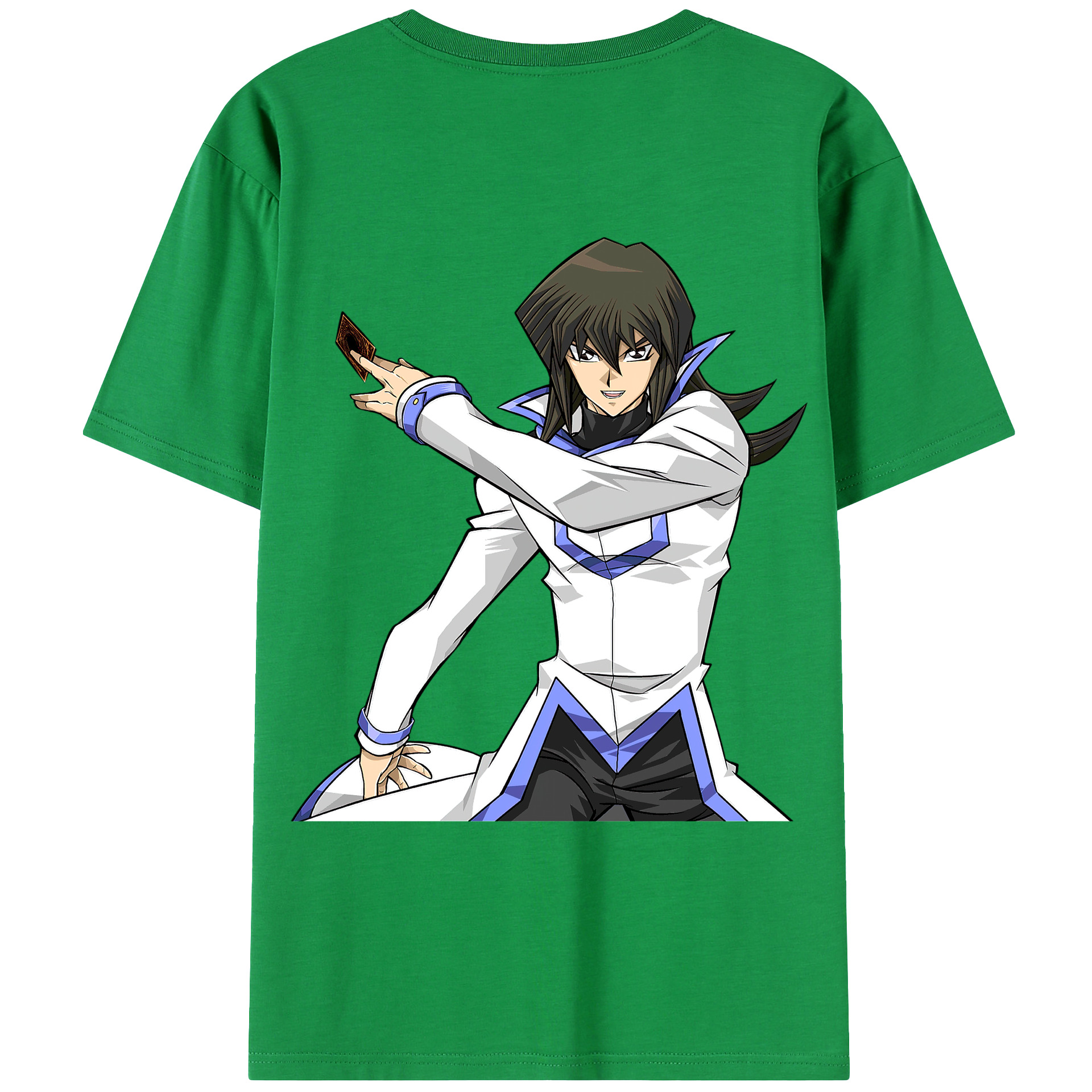 （画像用） 遊☆戯☆王 Yu-Gi-Oh! 綿100％ メンズ半袖Tシャツ（バックプリント） 通気性
