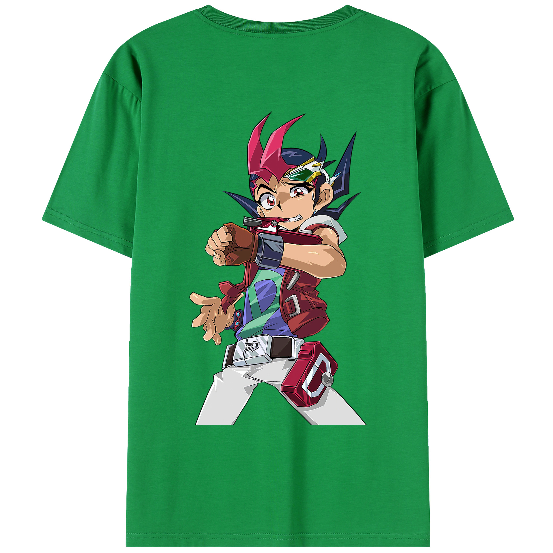 （画像用） 遊☆戯☆王 Yu-Gi-Oh! 綿100％ メンズ半袖Tシャツ（バックプリント） 通気性