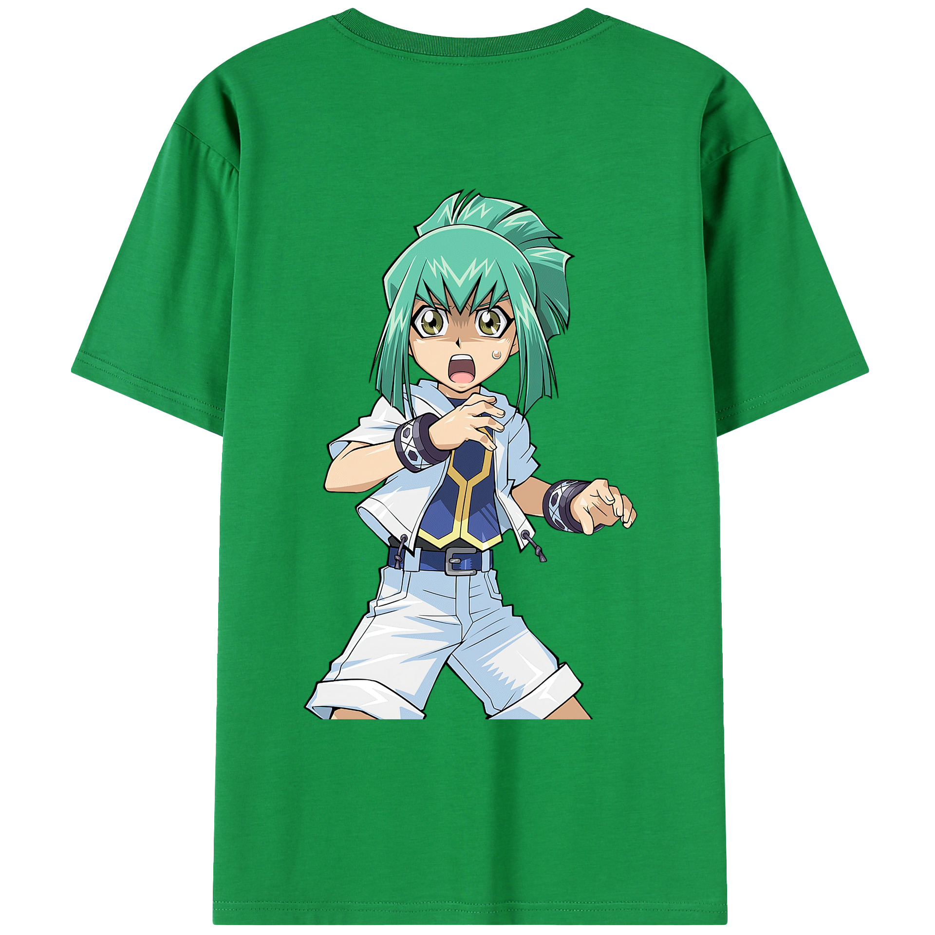 （画像用） 遊☆戯☆王 Yu-Gi-Oh! 綿100％ メンズ半袖Tシャツ（バックプリント） 通気性