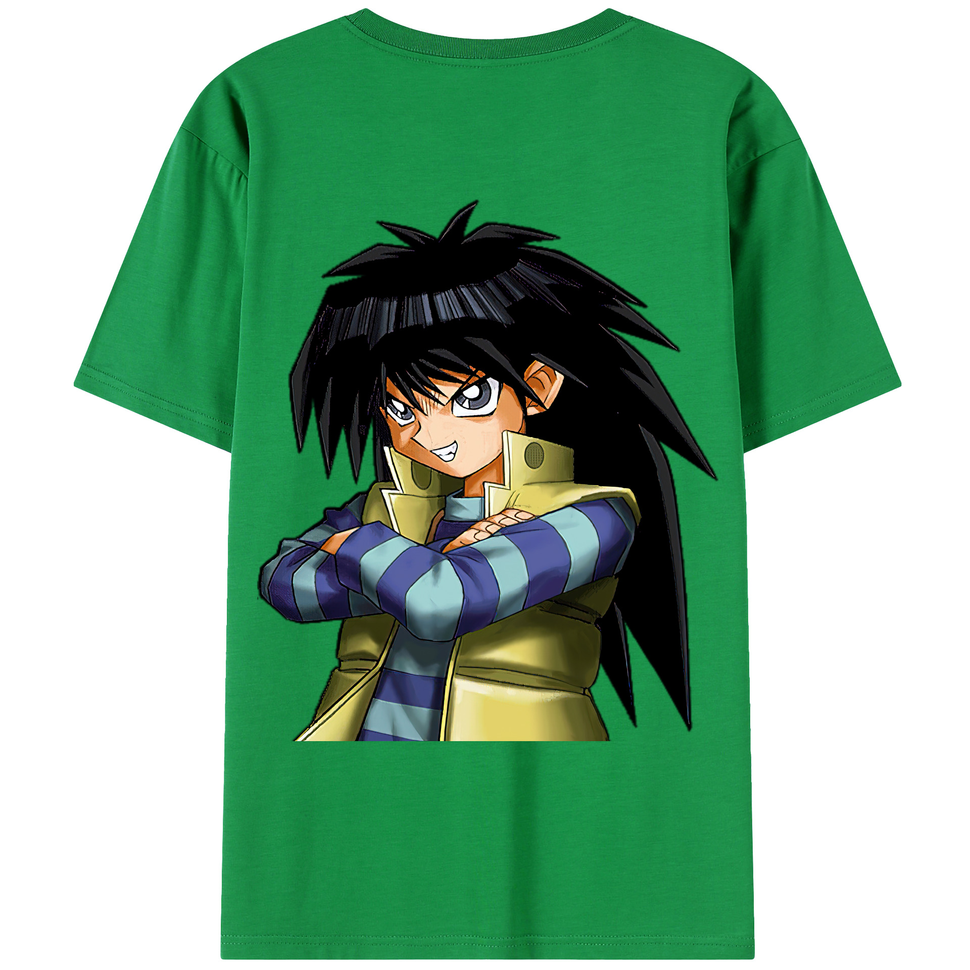 （画像用） 遊☆戯☆王 Yu-Gi-Oh! 綿100％ メンズ半袖Tシャツ（バックプリント） 通気性