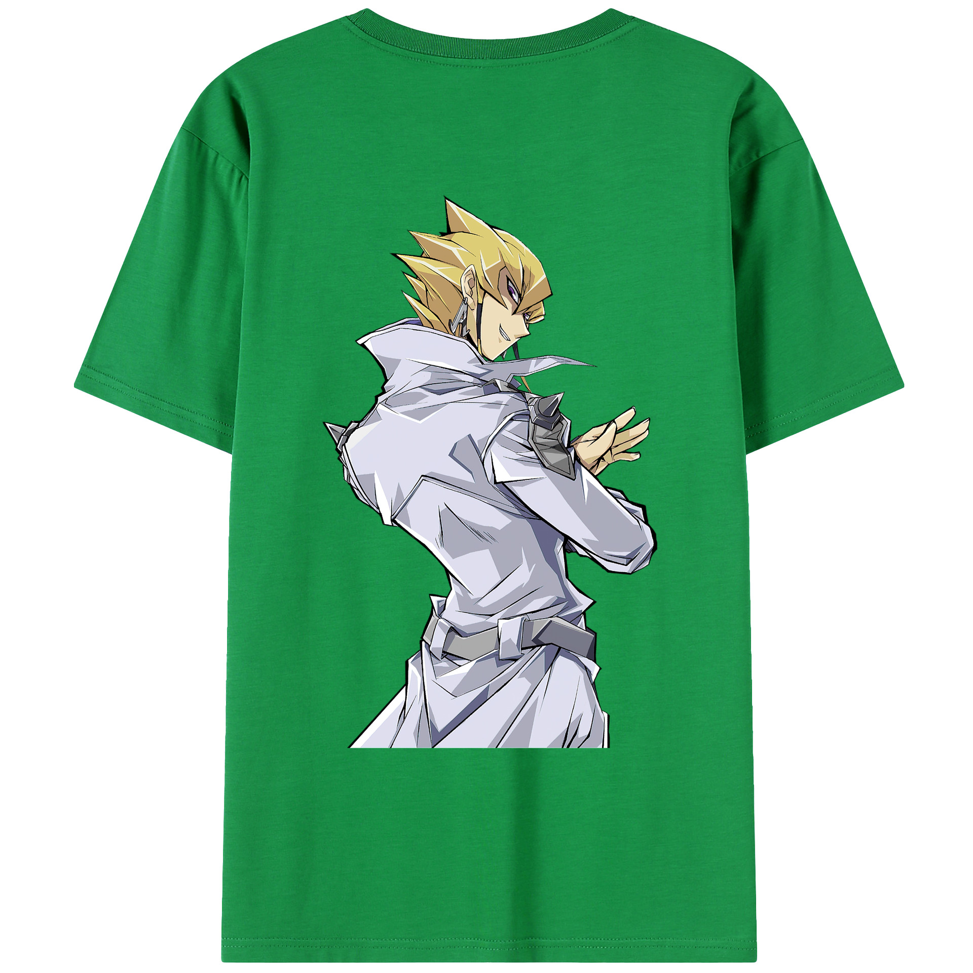（画像用） 遊☆戯☆王 Yu-Gi-Oh! 綿100％ メンズ半袖Tシャツ（バックプリント） 通気性