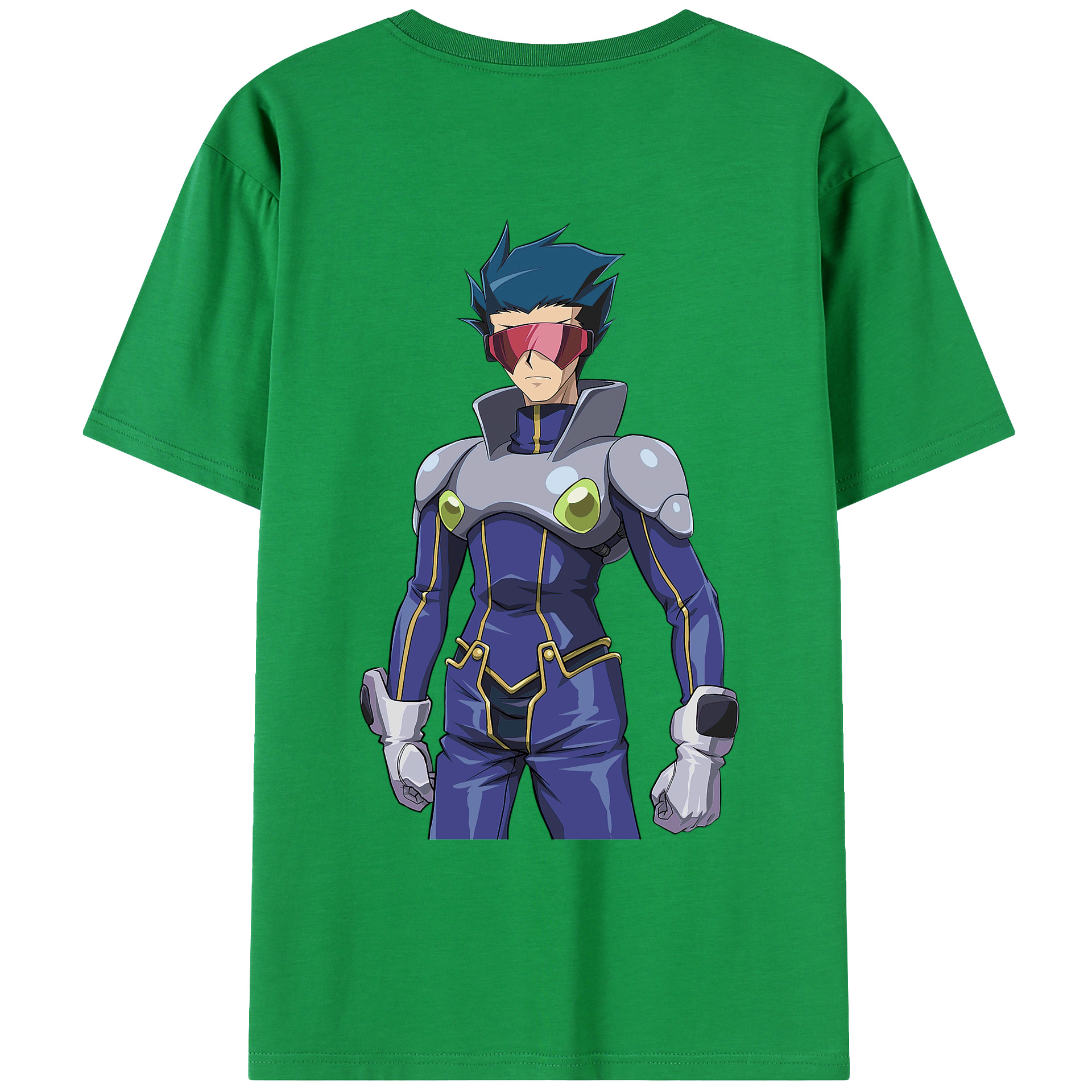 （画像用） 遊☆戯☆王 Yu-Gi-Oh! 綿100％ メンズ半袖Tシャツ（バックプリント） 通気性