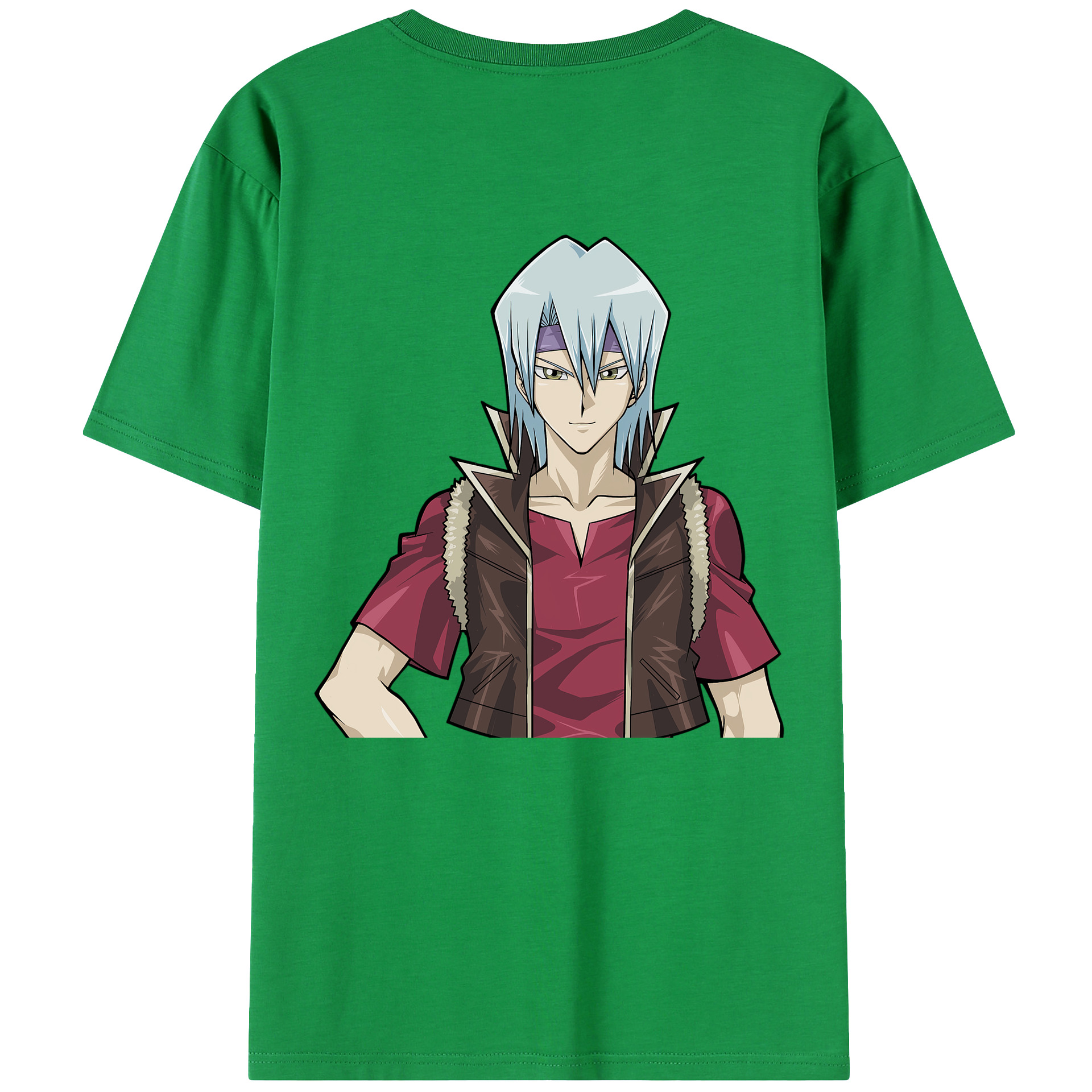 （画像用） 遊☆戯☆王 Yu-Gi-Oh! 綿100％ メンズ半袖Tシャツ（バックプリント） 通気性