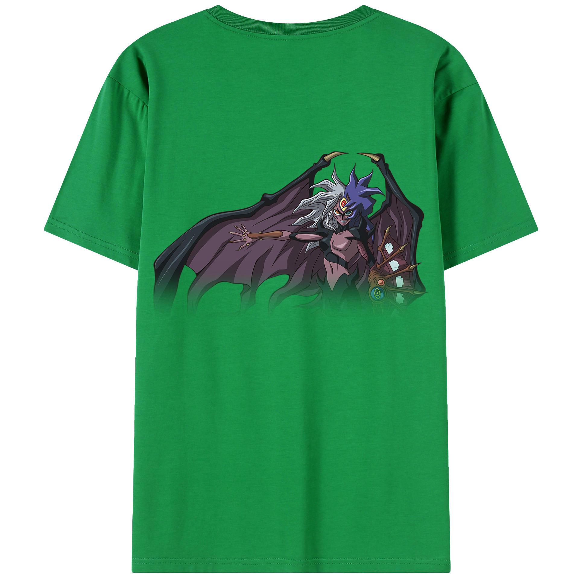 （画像用） 遊☆戯☆王 Yu-Gi-Oh! 綿100％ メンズ半袖Tシャツ（バックプリント） 通気性
