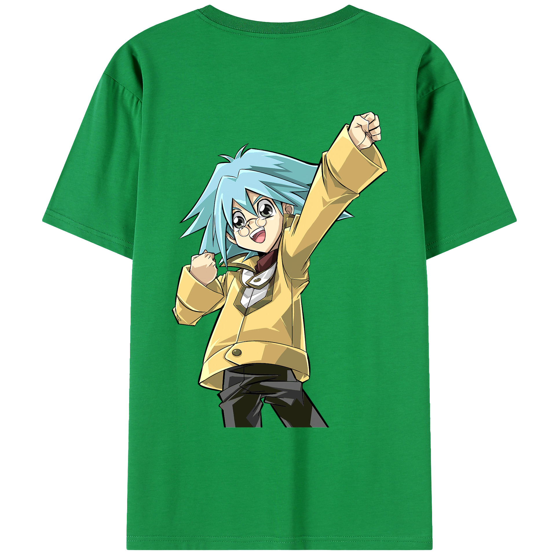 （画像用） 遊☆戯☆王 Yu-Gi-Oh! 綿100％ メンズ半袖Tシャツ（バックプリント） 通気性
