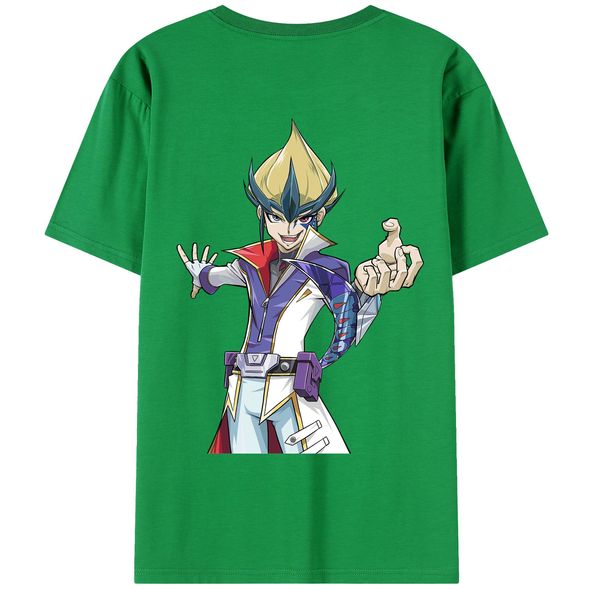 （画像用） 遊☆戯☆王 Yu-Gi-Oh! 綿100％ メンズ半袖Tシャツ（バックプリント） 通気性