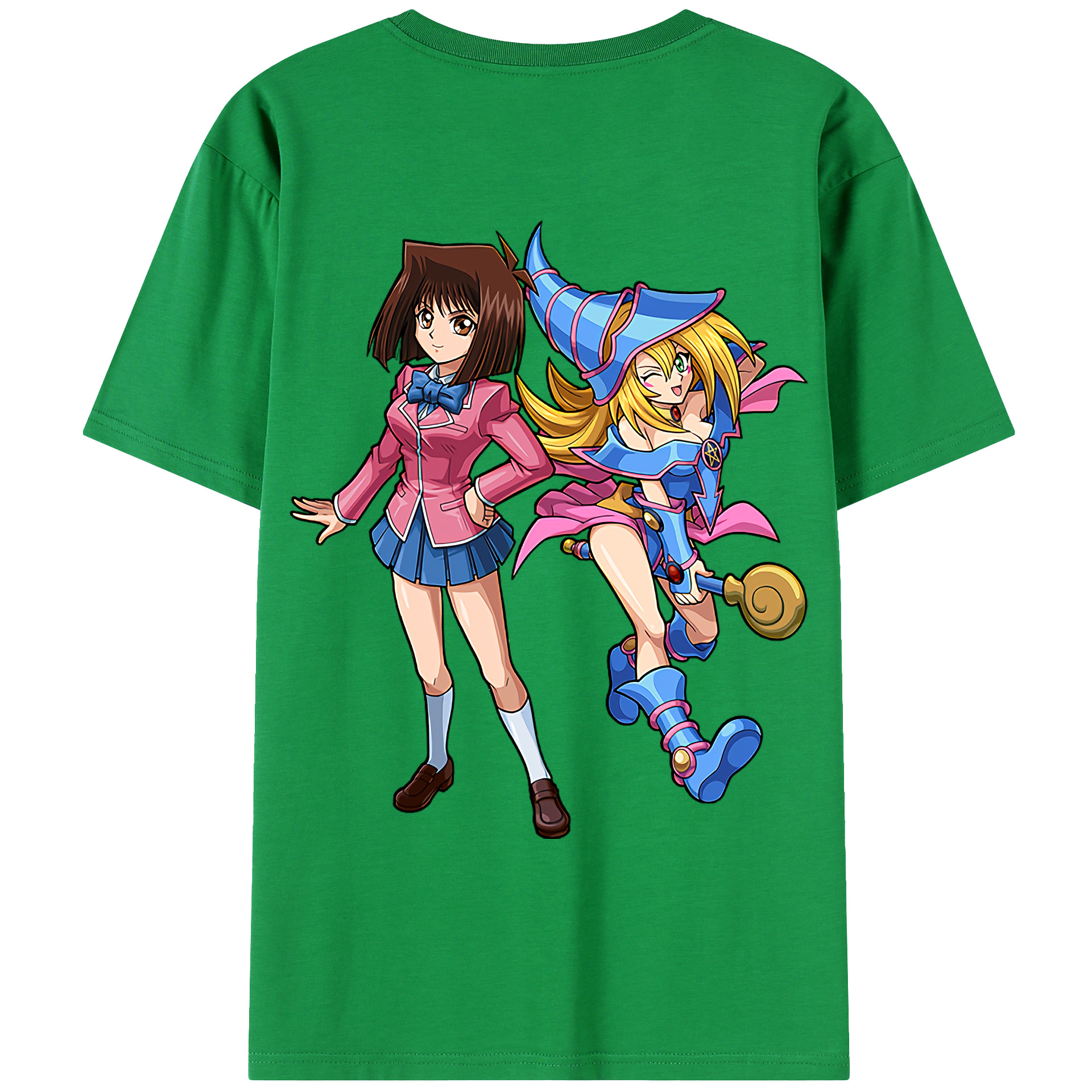 （画像用） 遊☆戯☆王 Yu-Gi-Oh! 綿100％ メンズ半袖Tシャツ（バックプリント） 通気性