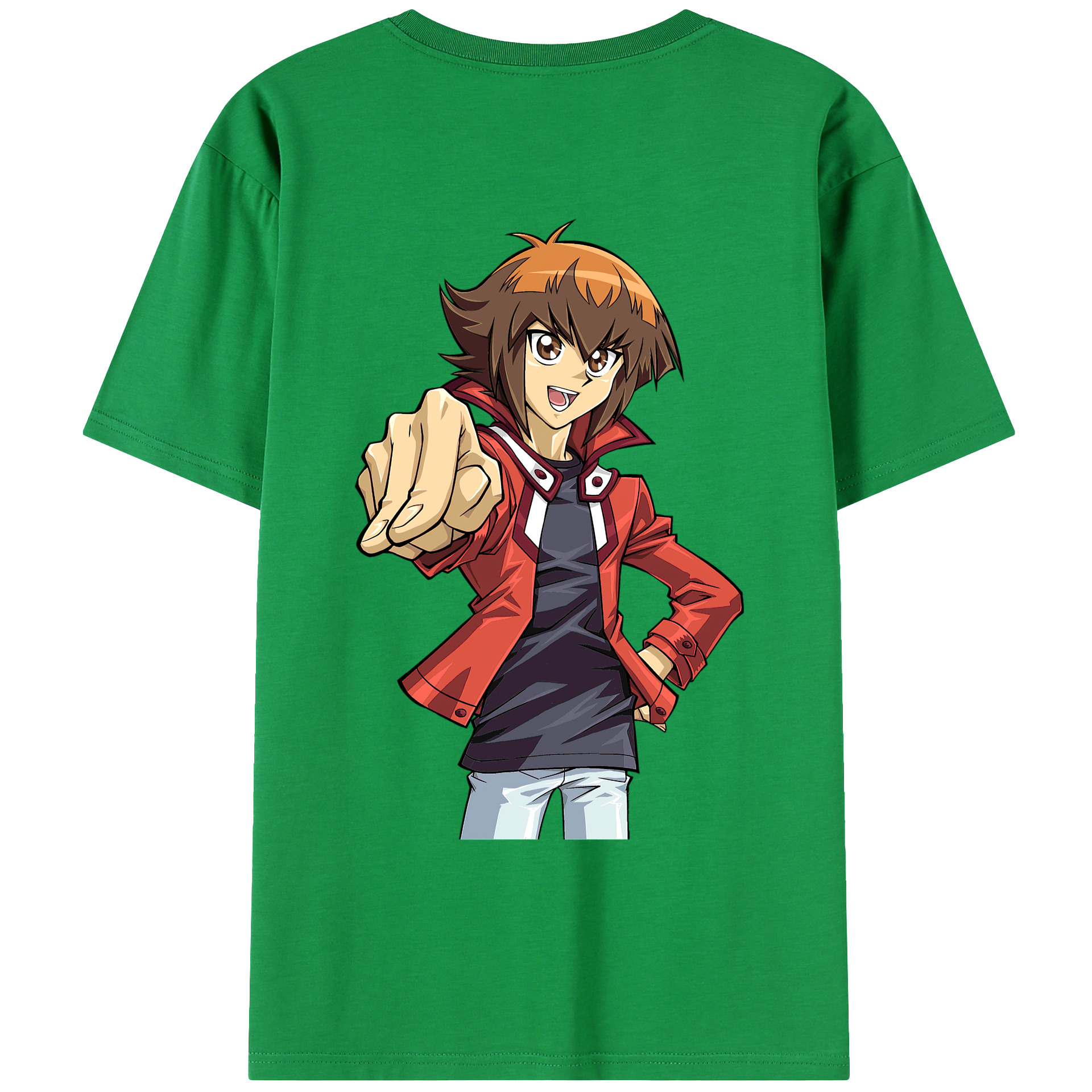 （画像用） 遊☆戯☆王 Yu-Gi-Oh! 綿100％ メンズ半袖Tシャツ（バックプリント） 通気性