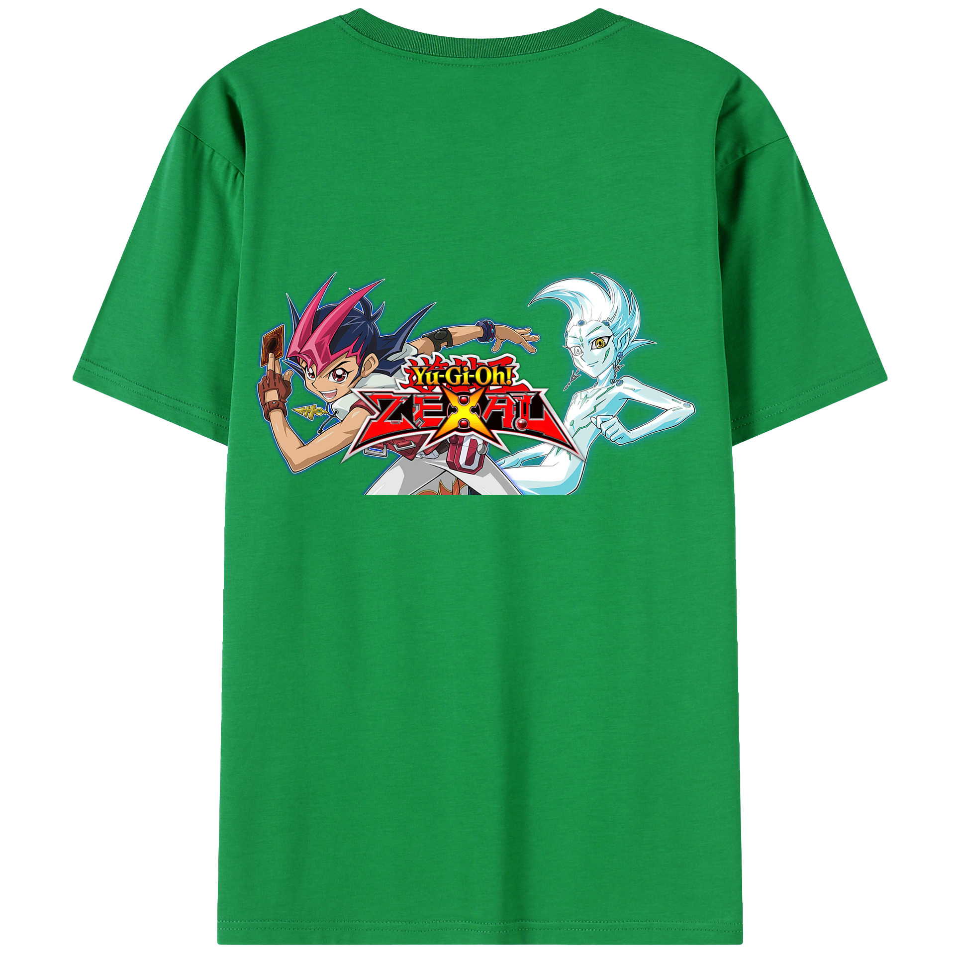 （画像用） 遊☆戯☆王 Yu-Gi-Oh! 綿100％ メンズ半袖Tシャツ（バックプリント） 通気性