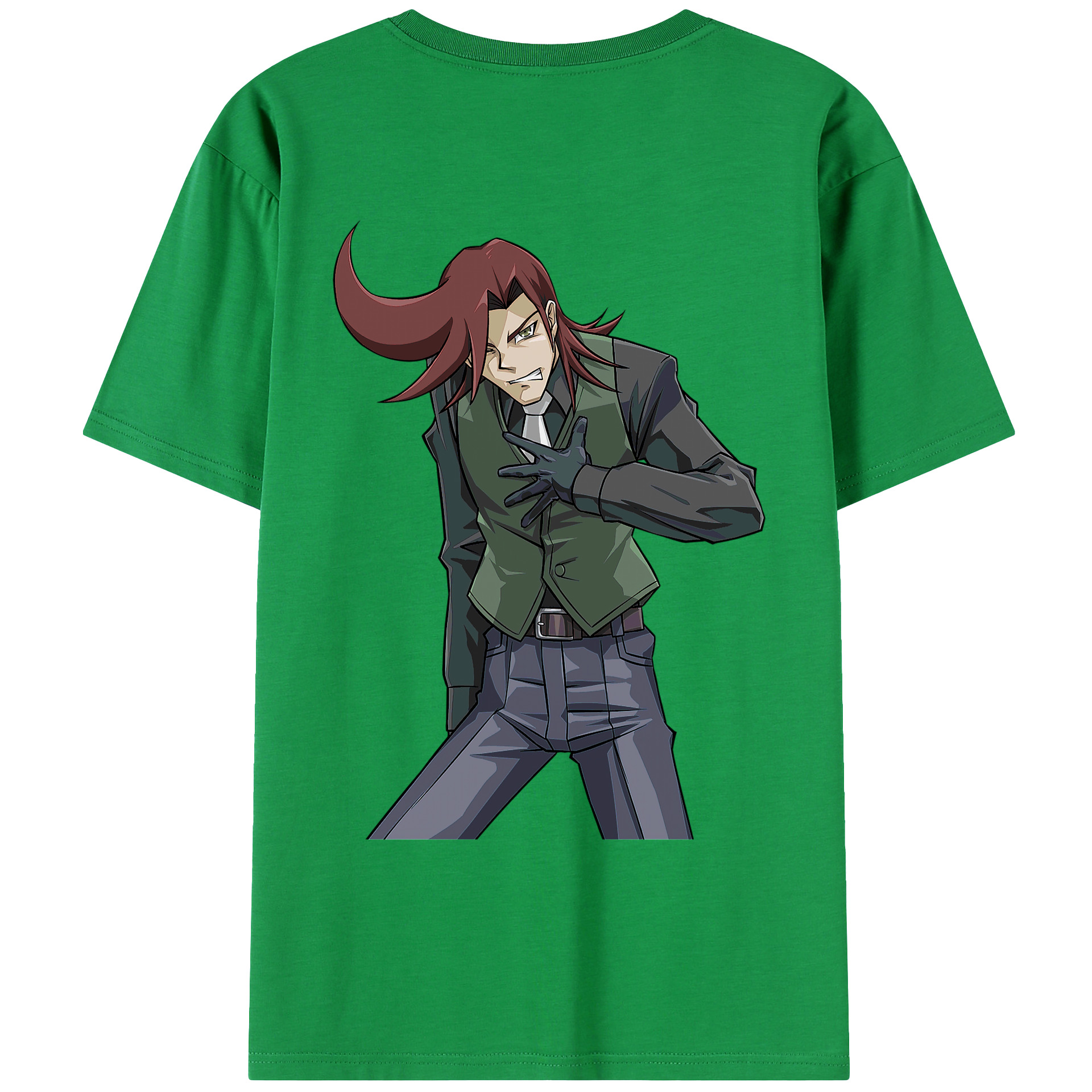 （画像用） 遊☆戯☆王 Yu-Gi-Oh! 綿100％ メンズ半袖Tシャツ（バックプリント） 通気性