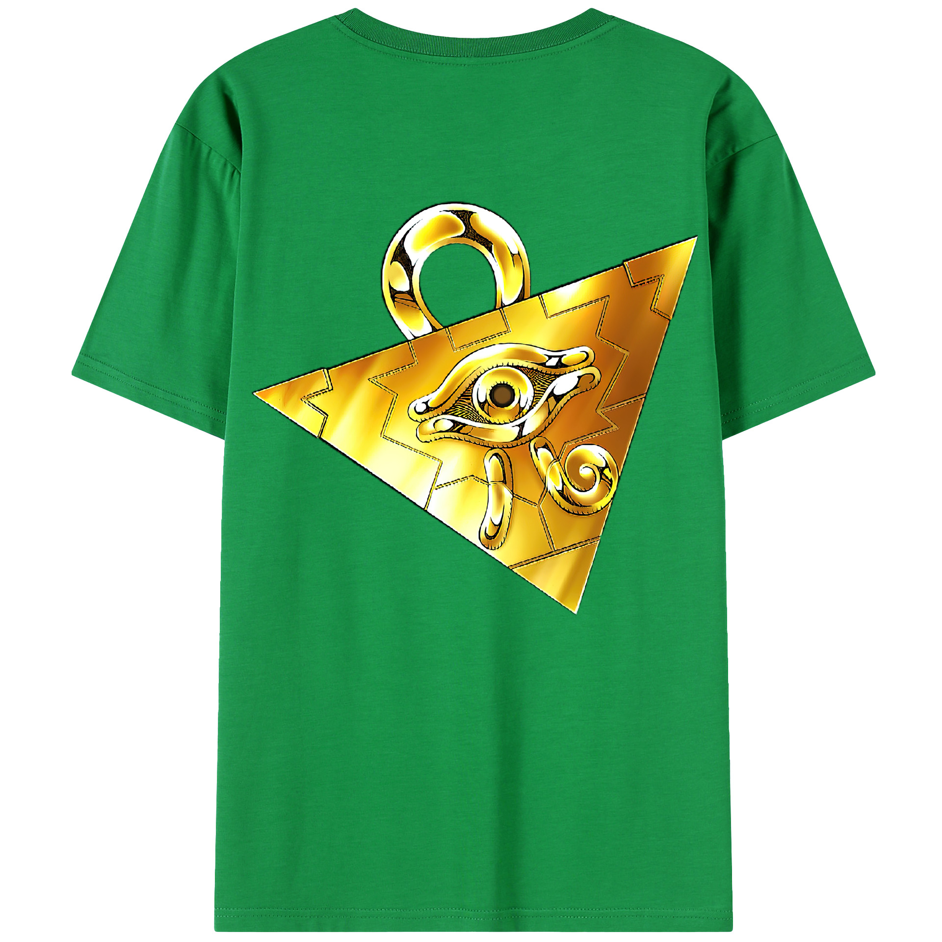 （画像用） 遊☆戯☆王 Yu-Gi-Oh! 綿100％ メンズ半袖Tシャツ（バックプリント） 通気性