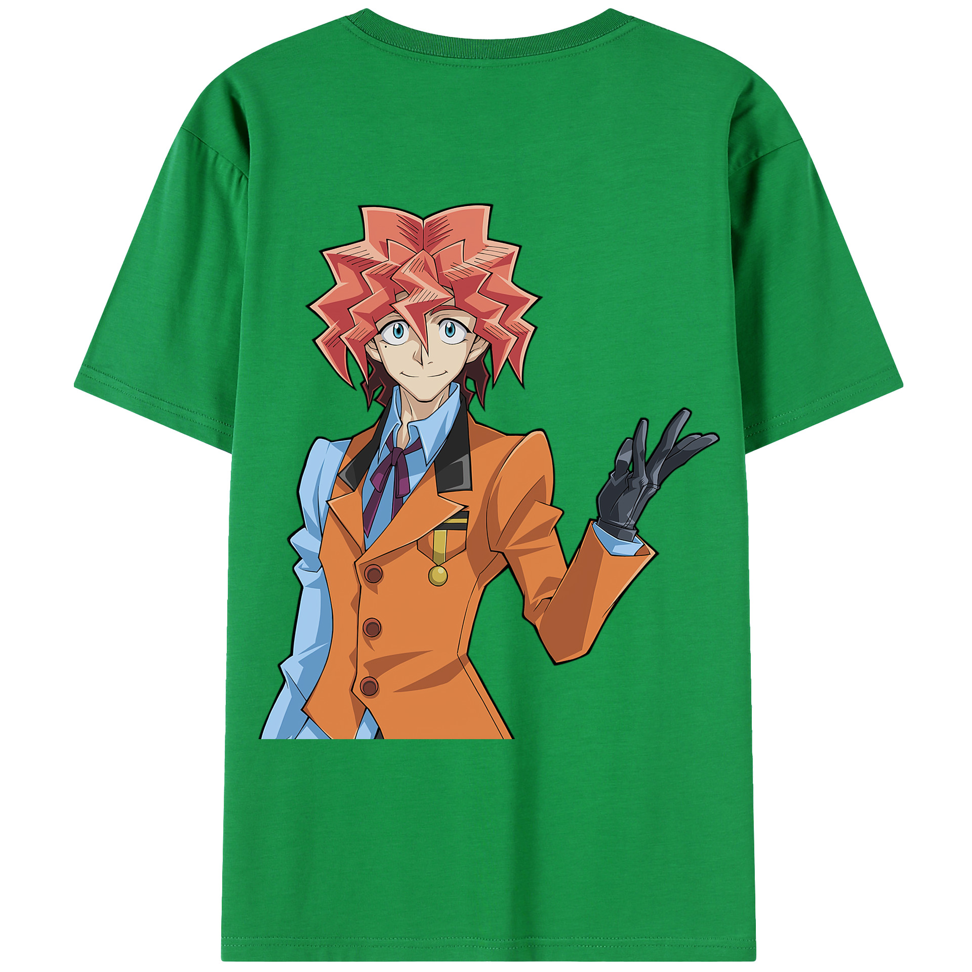 （画像用） 遊☆戯☆王 Yu-Gi-Oh! 綿100％ メンズ半袖Tシャツ（バックプリント） 通気性