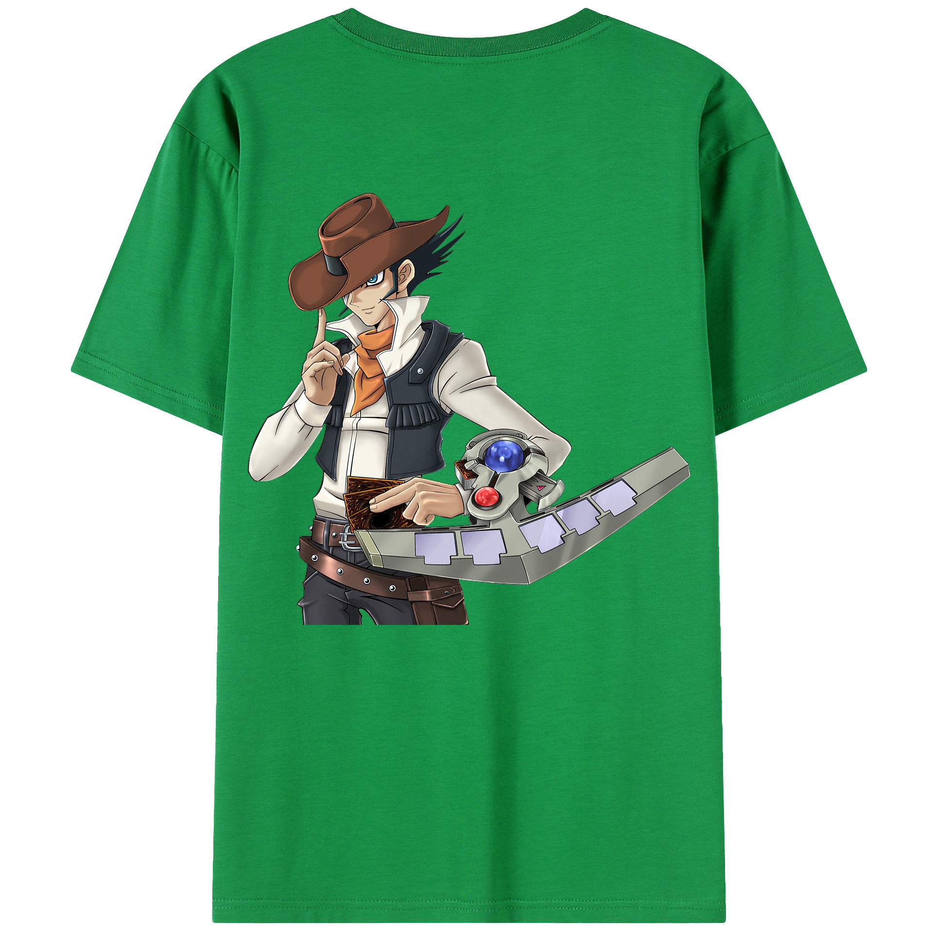 （画像用） 遊☆戯☆王 Yu-Gi-Oh! 綿100％ メンズ半袖Tシャツ（バックプリント） 通気性