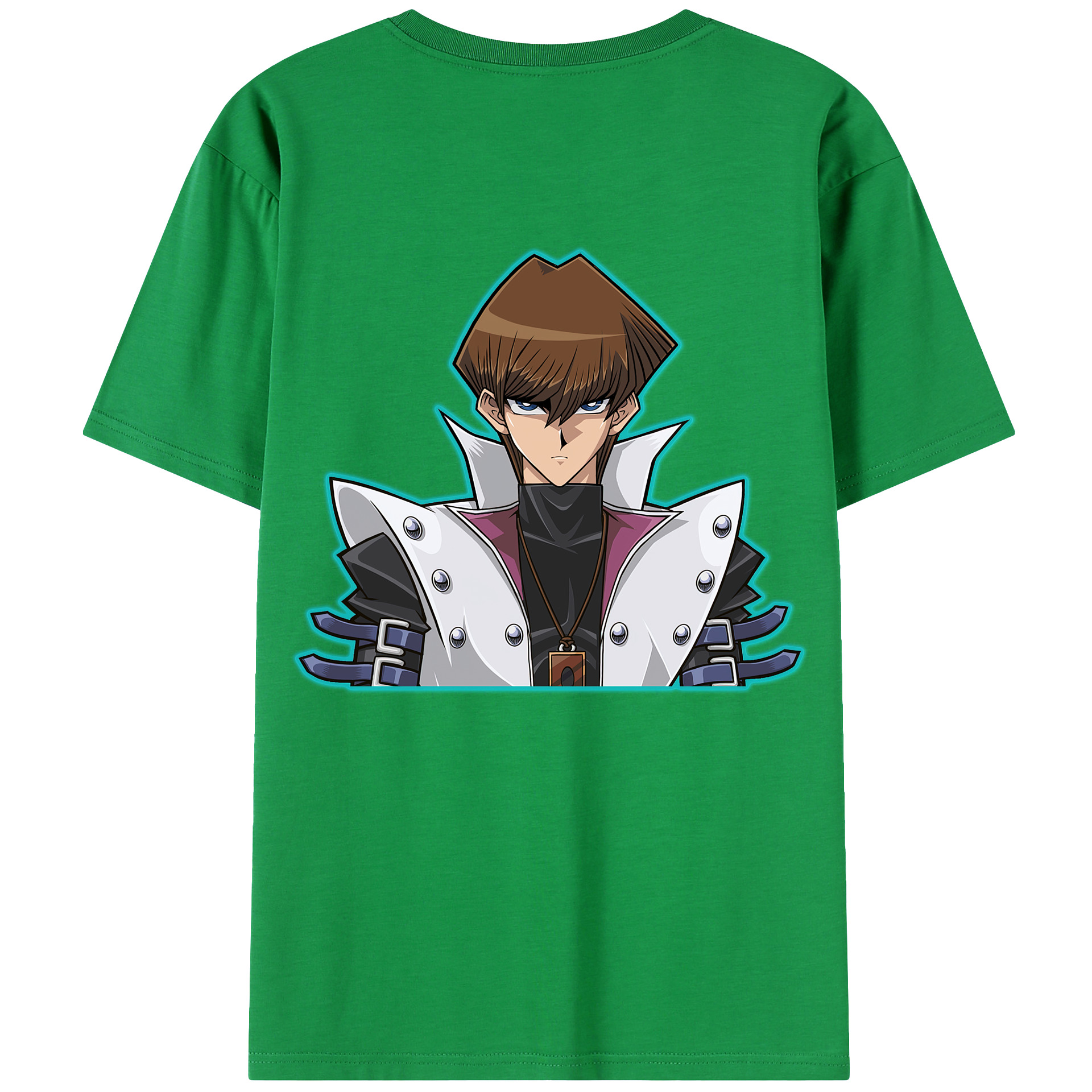 （画像用） 遊☆戯☆王 Yu-Gi-Oh! 綿100％ メンズ半袖Tシャツ（バックプリント） 通気性