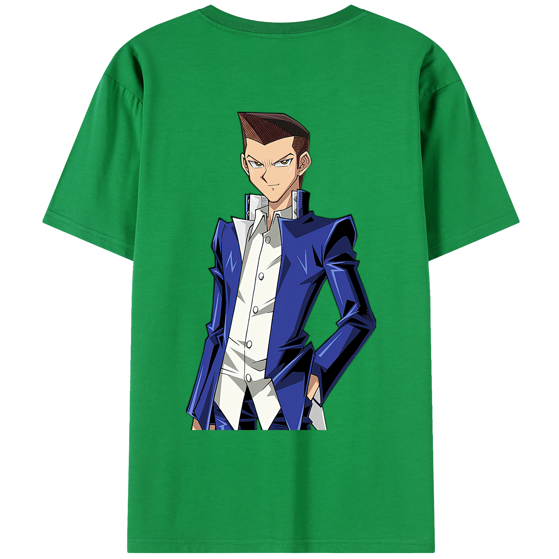 （画像用） 遊☆戯☆王 Yu-Gi-Oh! 綿100％ メンズ半袖Tシャツ（バックプリント） 通気性