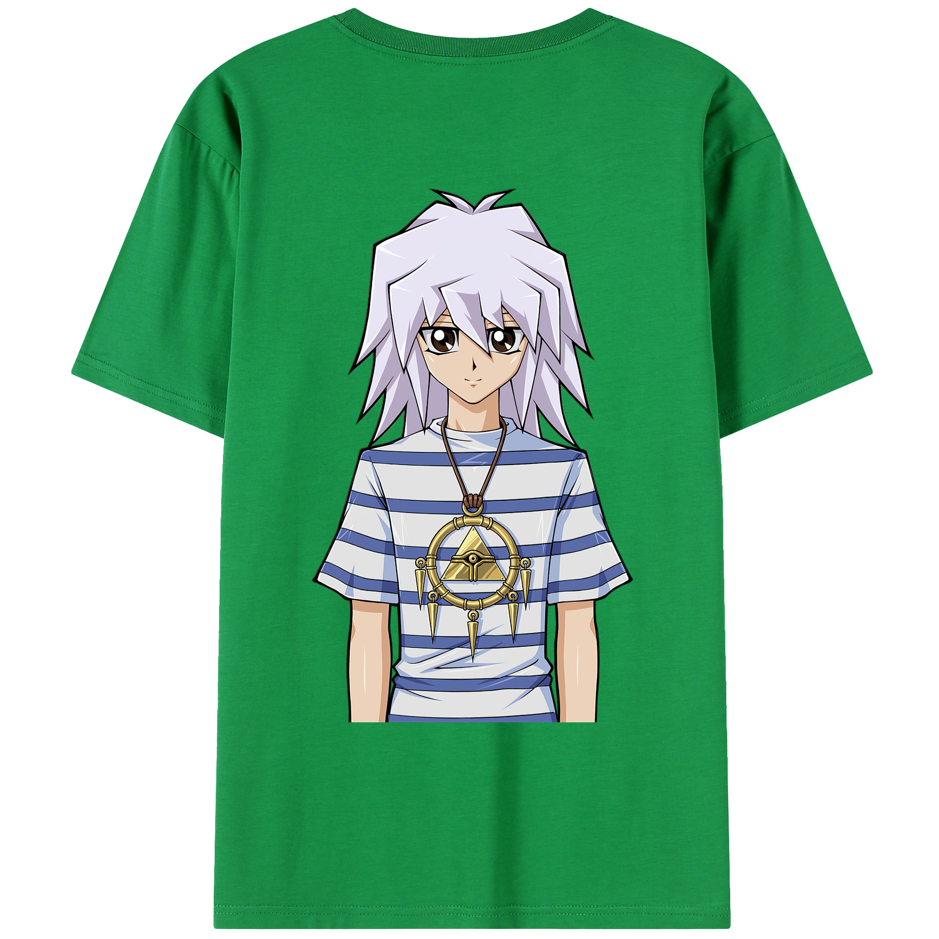 （画像用） 遊☆戯☆王 Yu-Gi-Oh! 綿100％ メンズ半袖Tシャツ（バックプリント） 通気性