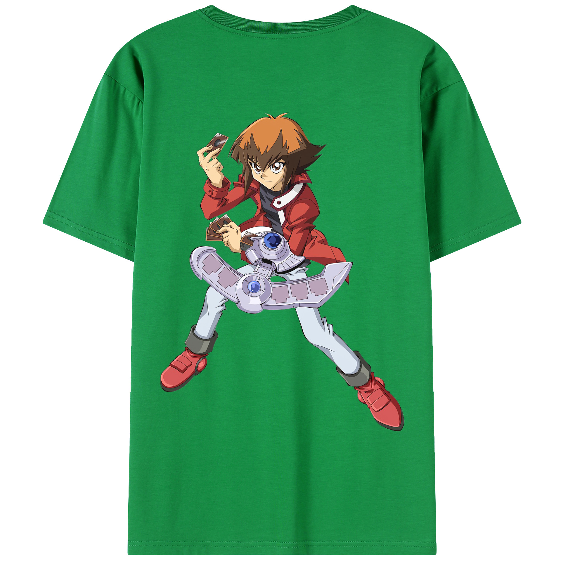 （画像用） 遊☆戯☆王 Yu-Gi-Oh! 綿100％ メンズ半袖Tシャツ（バックプリント） 通気性