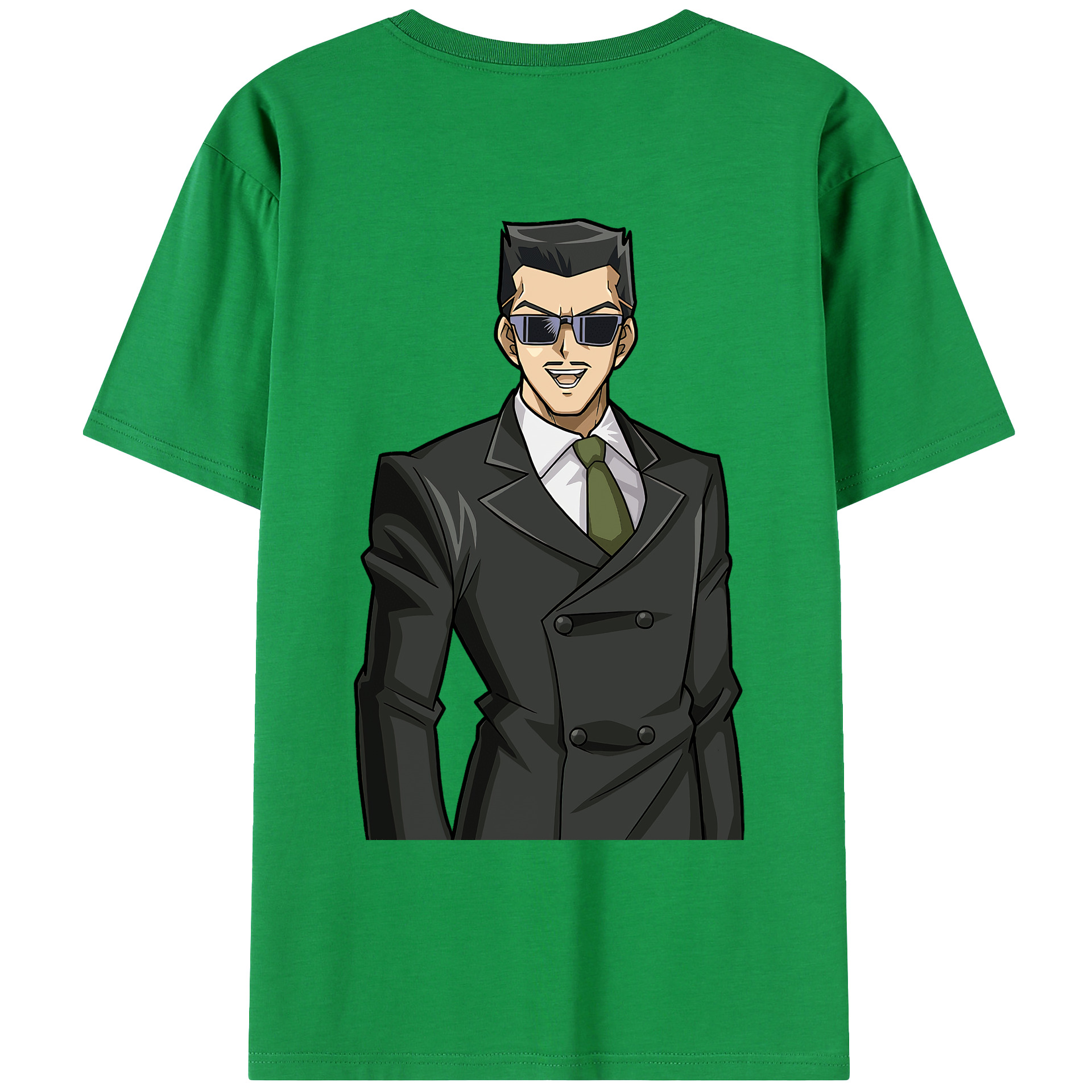 （画像用） 遊☆戯☆王 Yu-Gi-Oh! 綿100％ メンズ半袖Tシャツ（バックプリント） 通気性