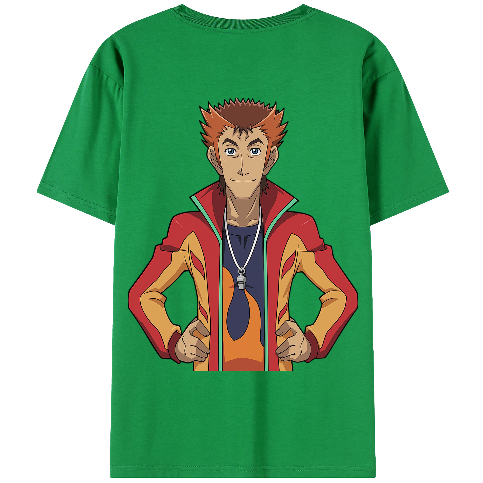 （画像用） 遊☆戯☆王 Yu-Gi-Oh! 綿100％ メンズ半袖Tシャツ（バックプリント） 通気性