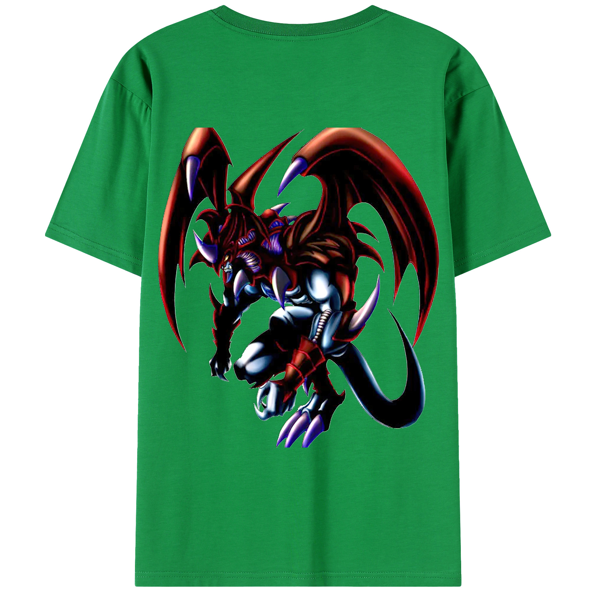 （画像用） 遊☆戯☆王 Yu-Gi-Oh! 綿100％ メンズ半袖Tシャツ（バックプリント） 通気性