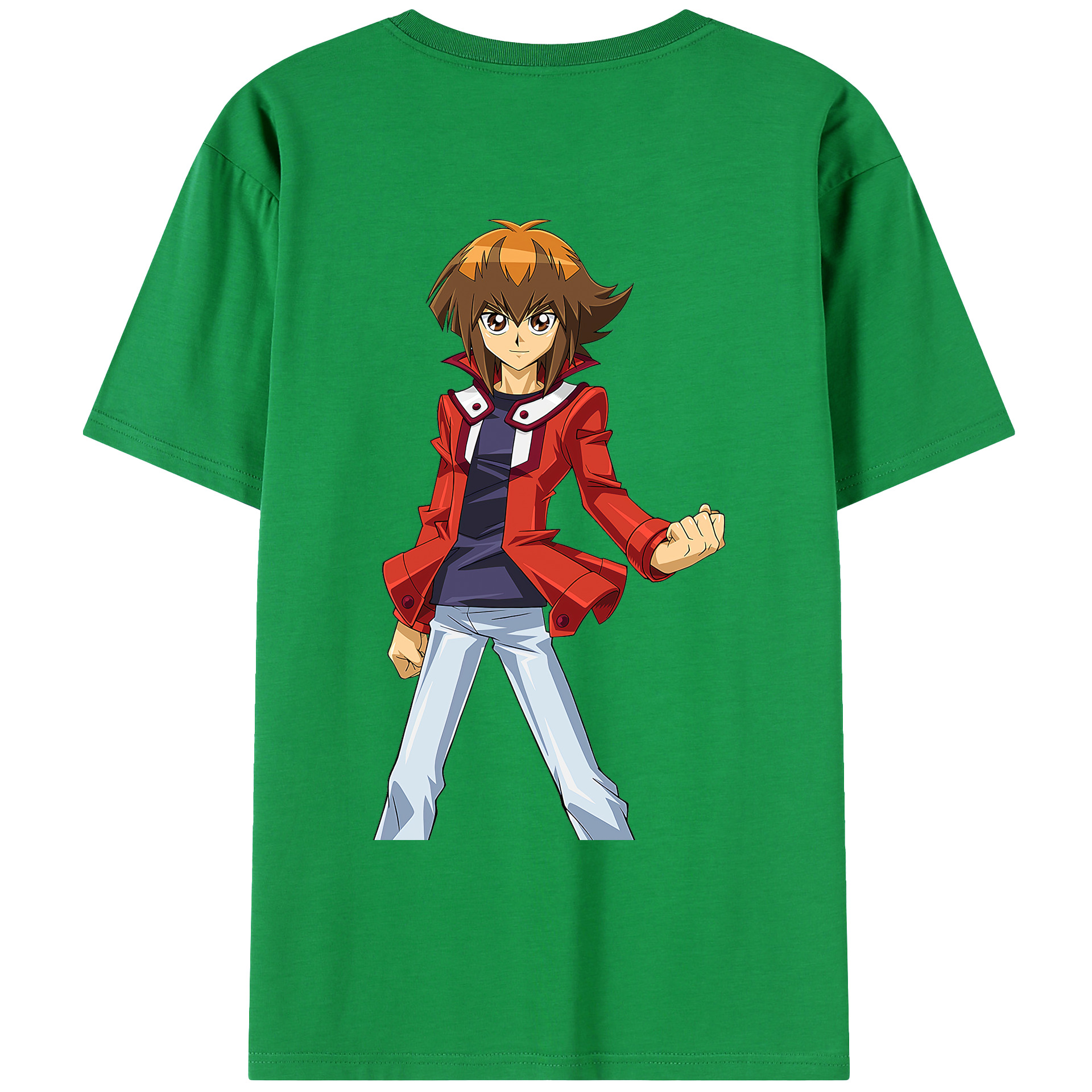 （画像用） 遊☆戯☆王 Yu-Gi-Oh! 綿100％ メンズ半袖Tシャツ（バックプリント） 通気性