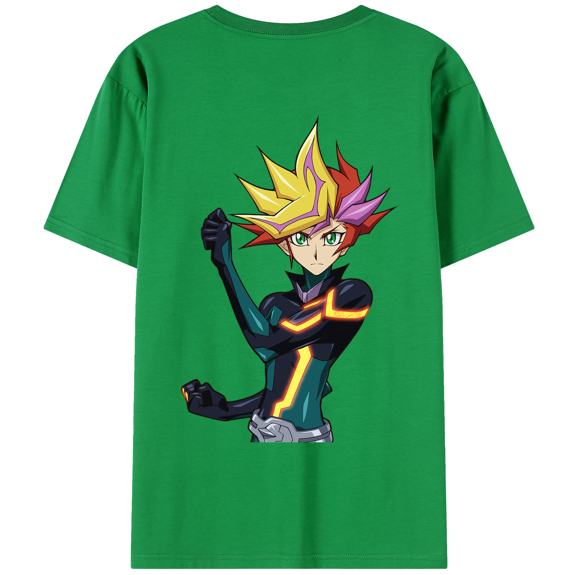 （画像用） 遊☆戯☆王 Yu-Gi-Oh! 綿100％ メンズ半袖Tシャツ（バックプリント） 通気性