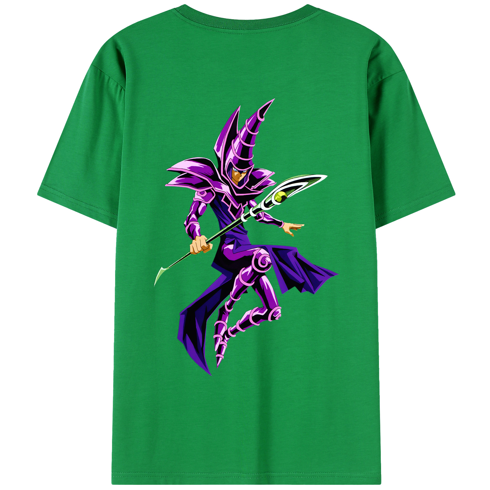 （画像用） 遊☆戯☆王 Yu-Gi-Oh! 綿100％ メンズ半袖Tシャツ（バックプリント） 通気性