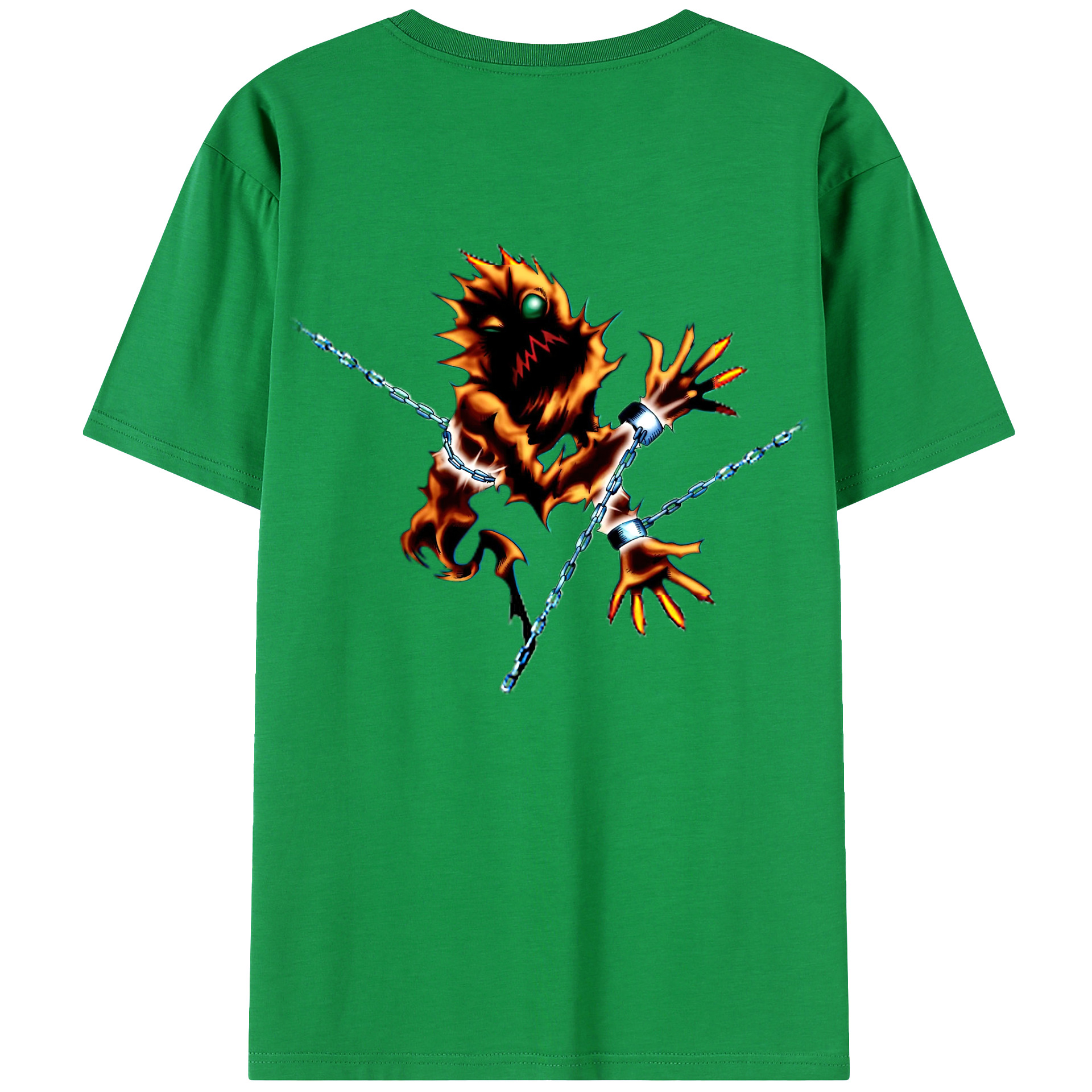 （画像用） 遊☆戯☆王 Yu-Gi-Oh! 綿100％ メンズ半袖Tシャツ（バックプリント） 通気性