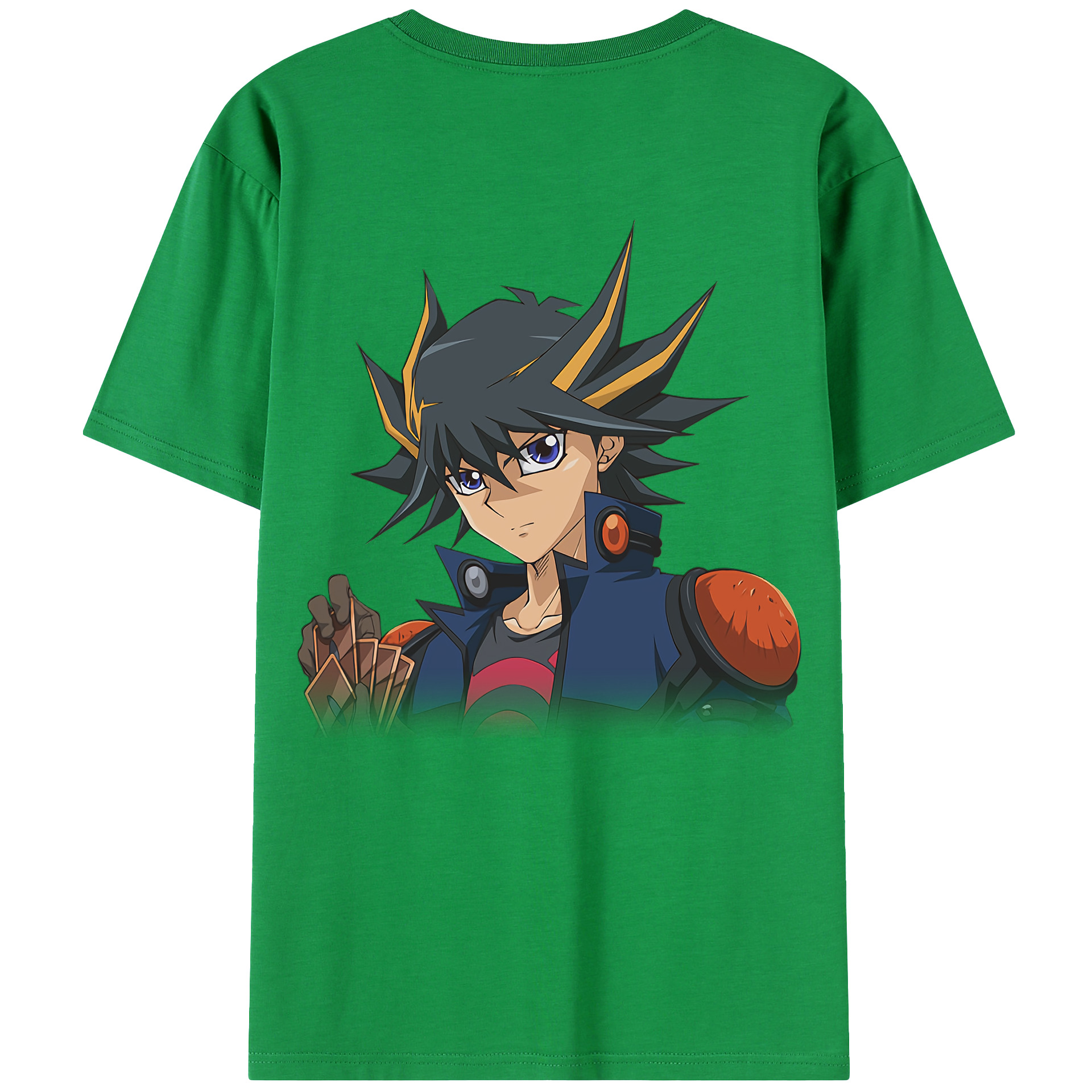 （画像用） 遊☆戯☆王 Yu-Gi-Oh! 綿100％ メンズ半袖Tシャツ（バックプリント） 通気性