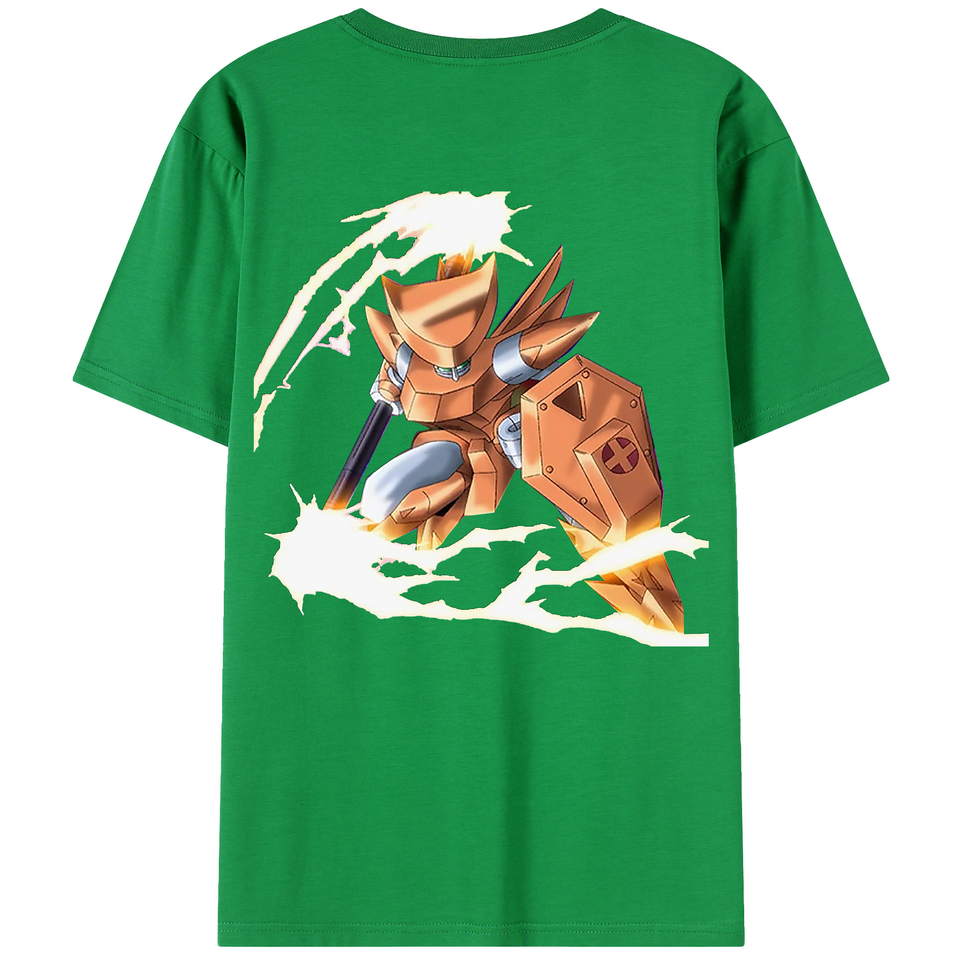 （画像用） 遊☆戯☆王 Yu-Gi-Oh! 綿100％ メンズ半袖Tシャツ（バックプリント） 通気性