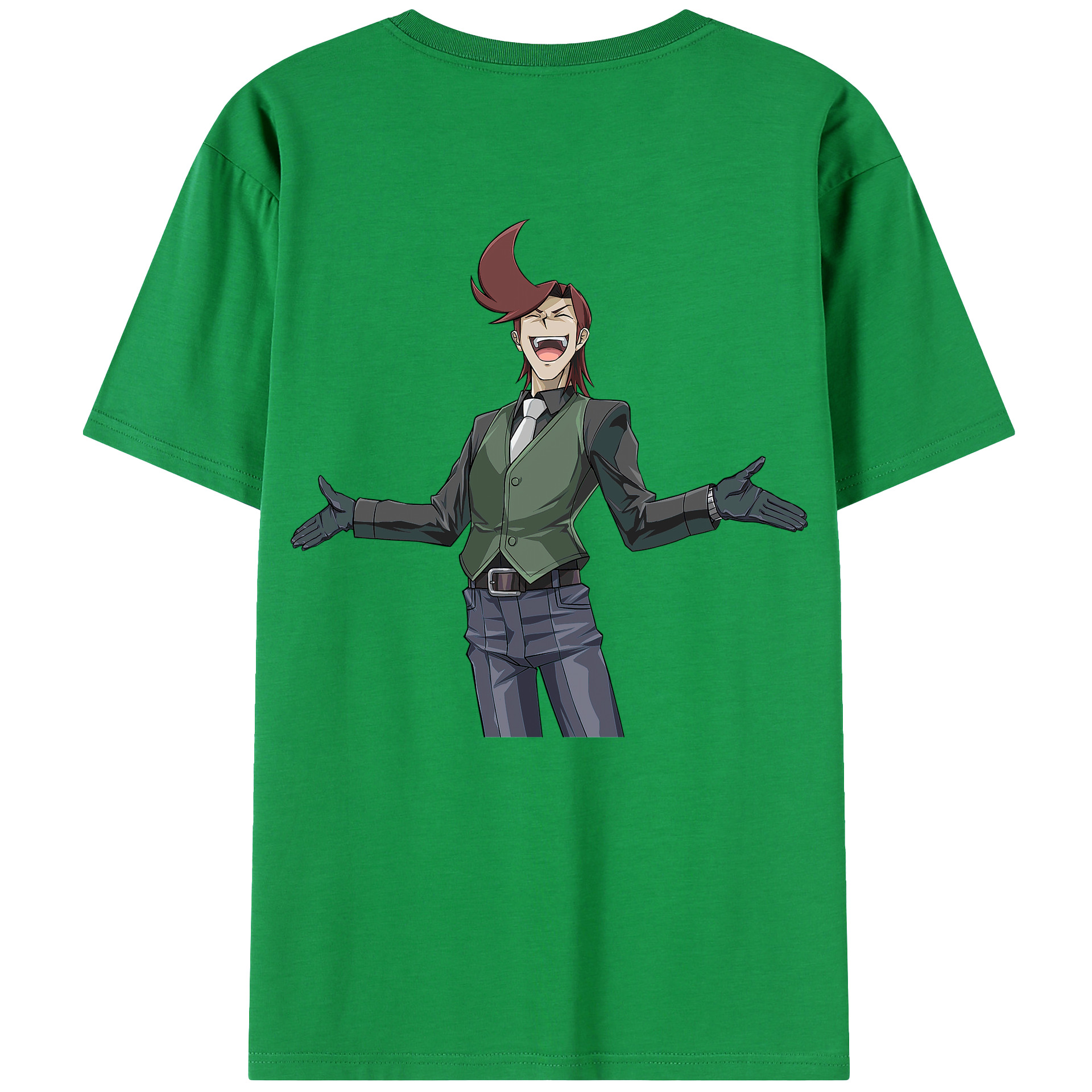 （画像用） 遊☆戯☆王 Yu-Gi-Oh! 綿100％ メンズ半袖Tシャツ（バックプリント） 通気性