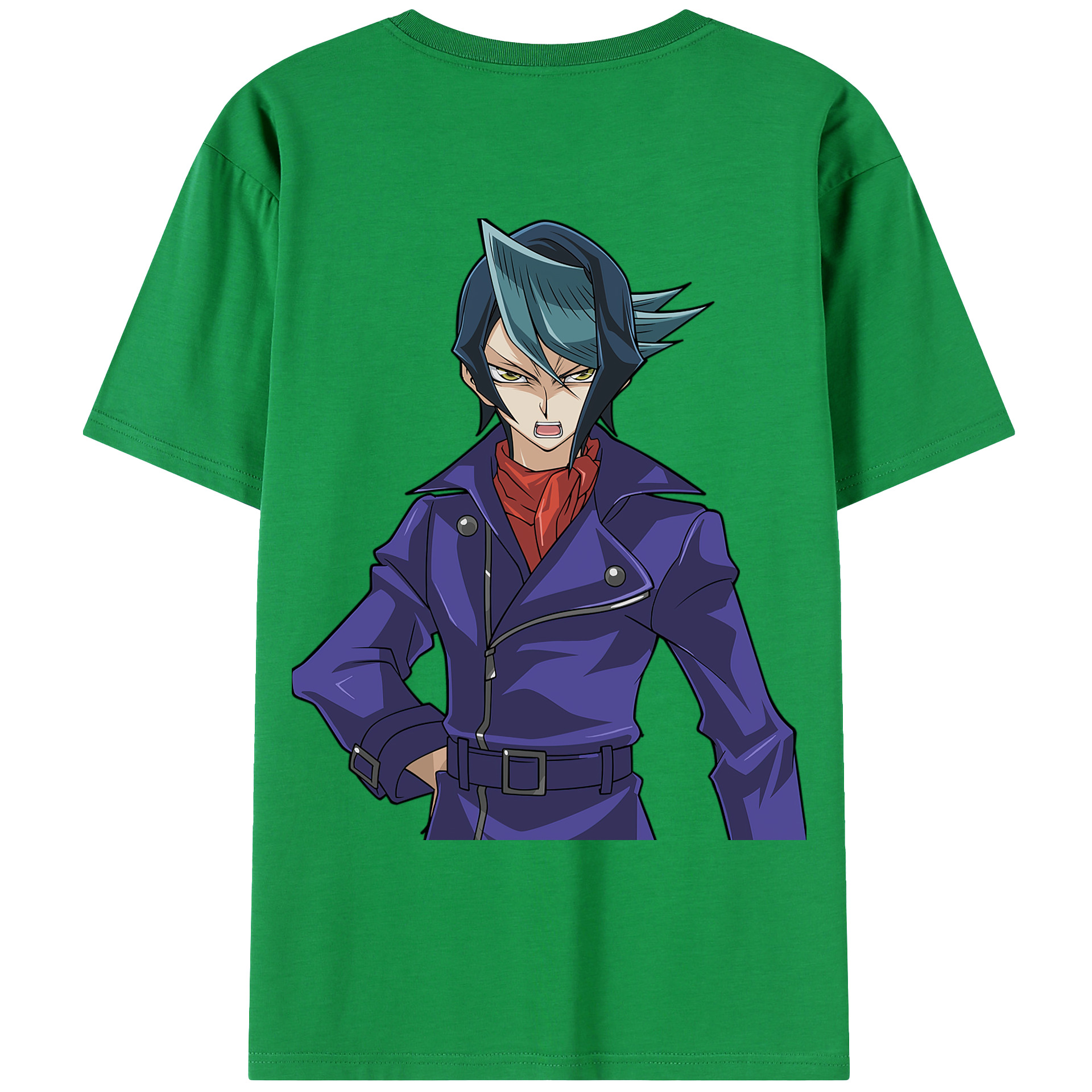 （画像用） 遊☆戯☆王 Yu-Gi-Oh! 綿100％ メンズ半袖Tシャツ（バックプリント） 通気性