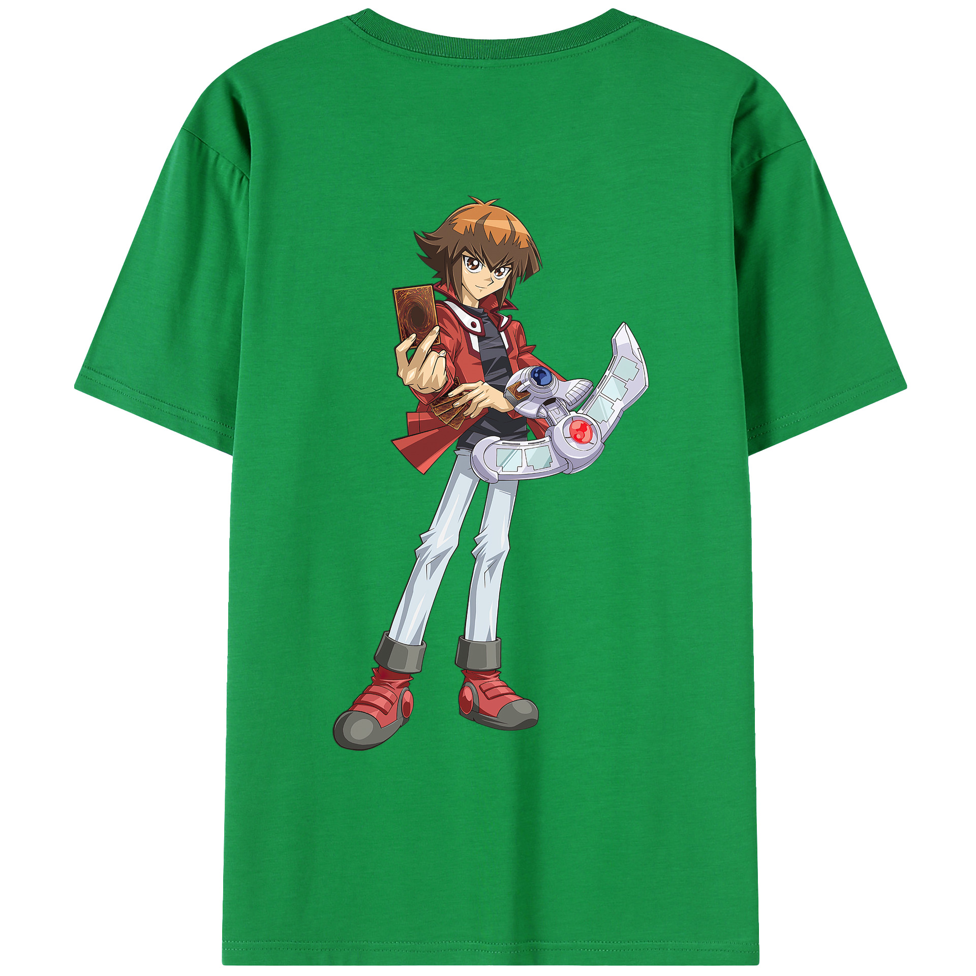 （画像用） 遊☆戯☆王 Yu-Gi-Oh! 綿100％ メンズ半袖Tシャツ（バックプリント） 通気性