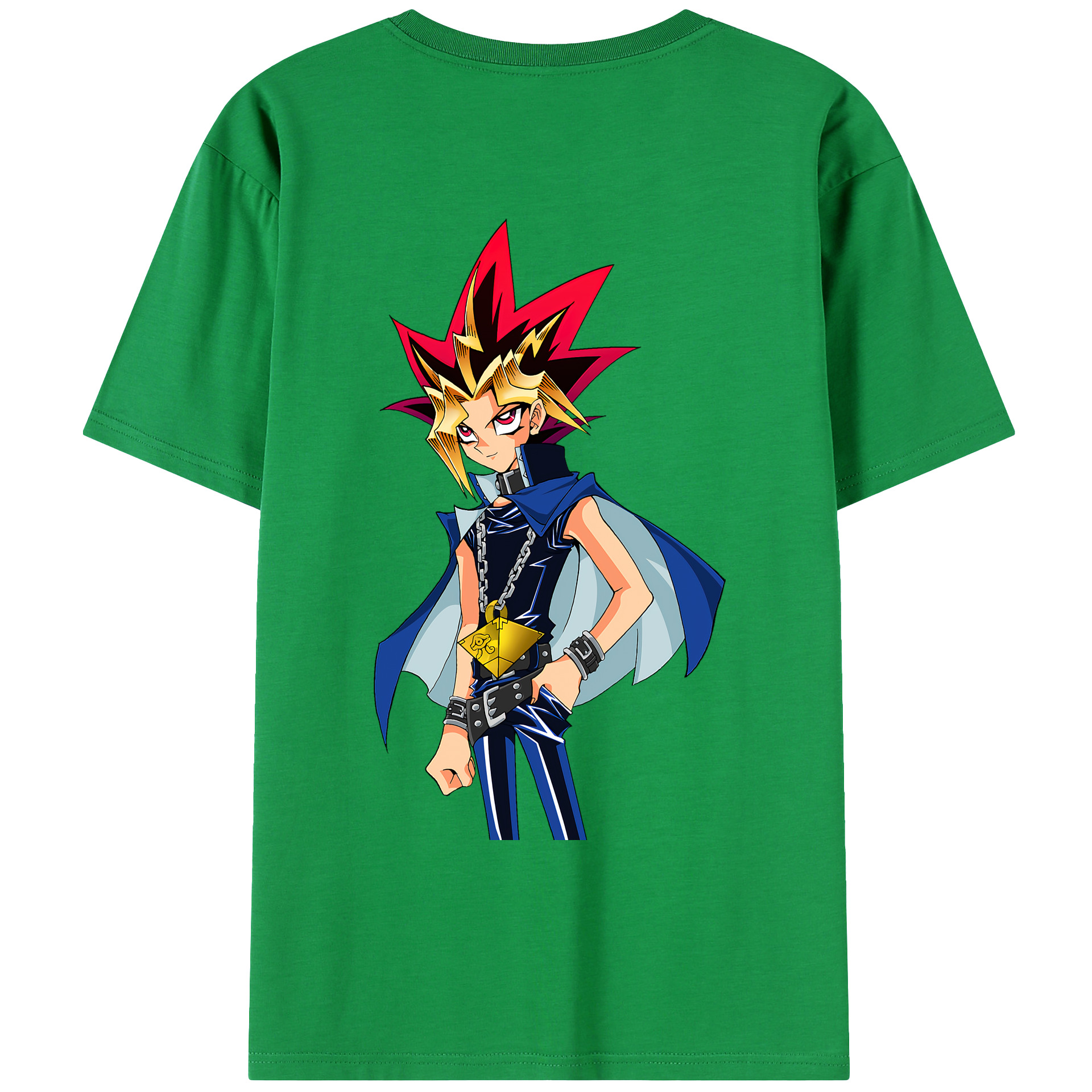 （画像用） 遊☆戯☆王 Yu-Gi-Oh! 綿100％ メンズ半袖Tシャツ（バックプリント） 通気性
