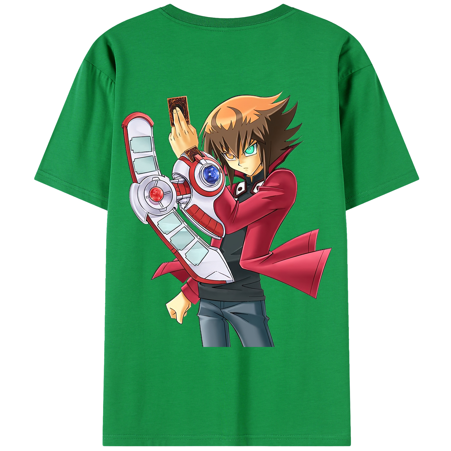（画像用） 遊☆戯☆王 Yu-Gi-Oh! 綿100％ メンズ半袖Tシャツ（バックプリント） 通気性
