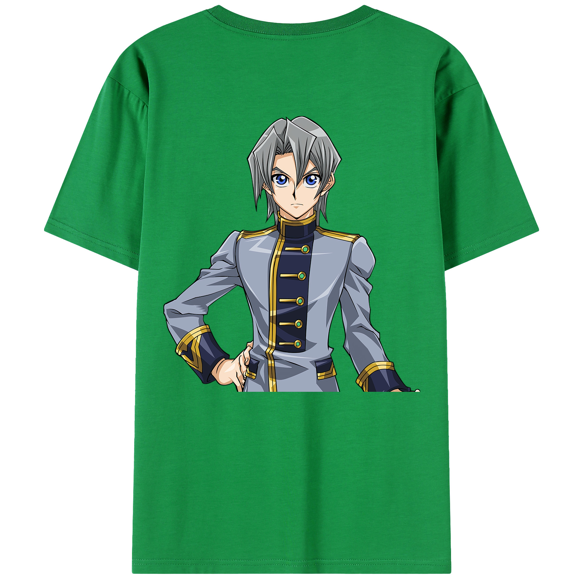 （画像用） 遊☆戯☆王 Yu-Gi-Oh! 綿100％ メンズ半袖Tシャツ（バックプリント） 通気性