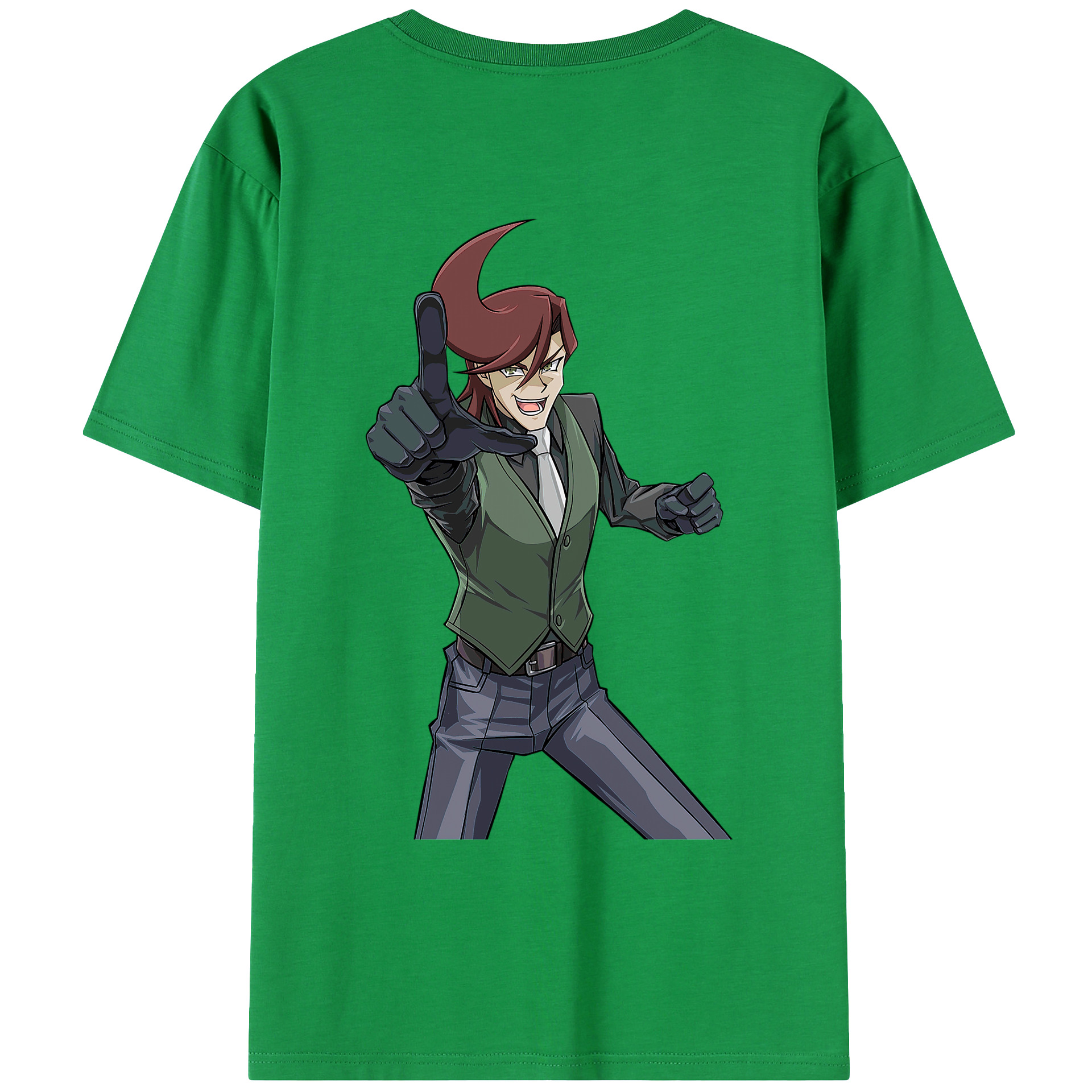 （画像用） 遊☆戯☆王 Yu-Gi-Oh! 綿100％ メンズ半袖Tシャツ（バックプリント） 通気性