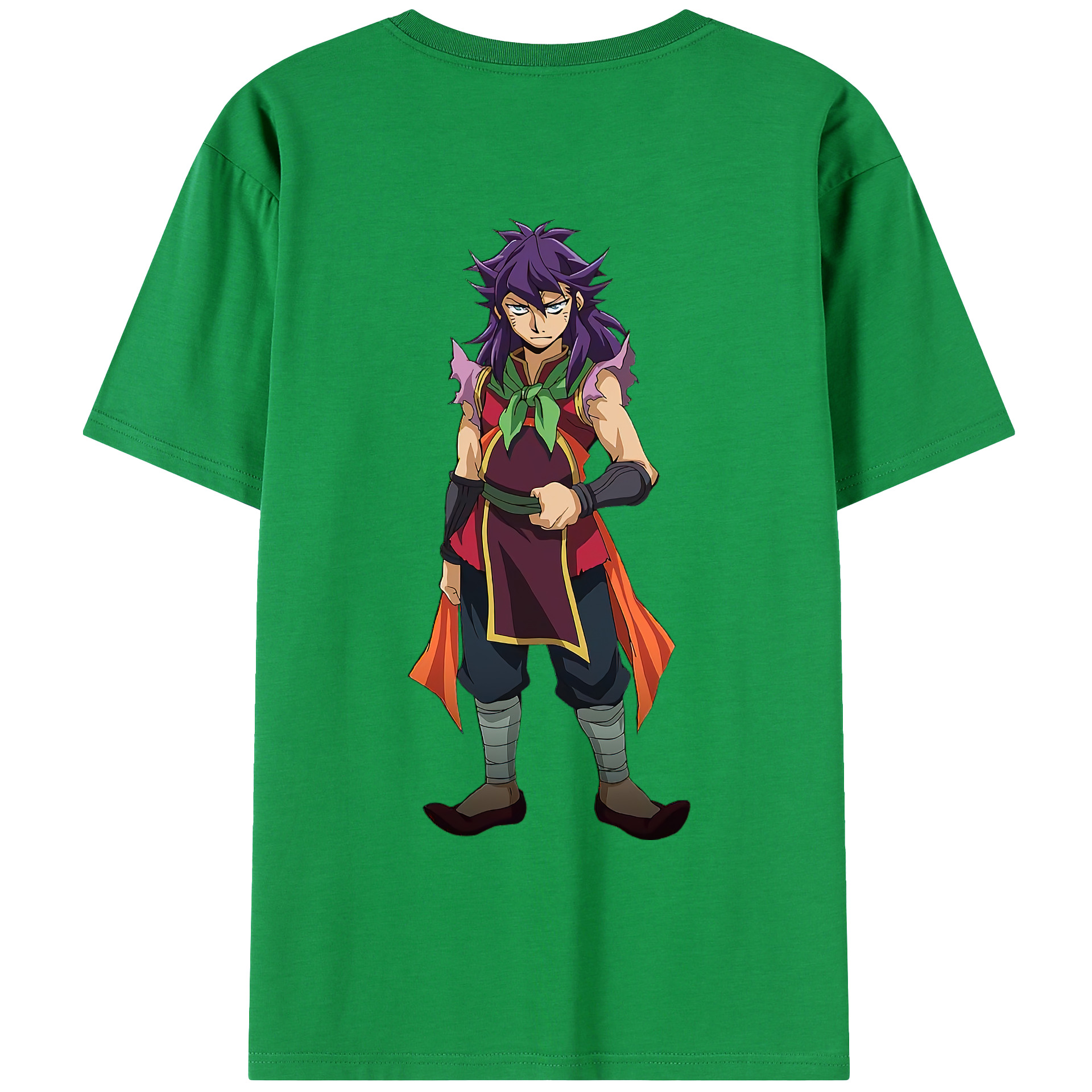 （画像用） 遊☆戯☆王 Yu-Gi-Oh! 綿100％ メンズ半袖Tシャツ（バックプリント） 通気性
