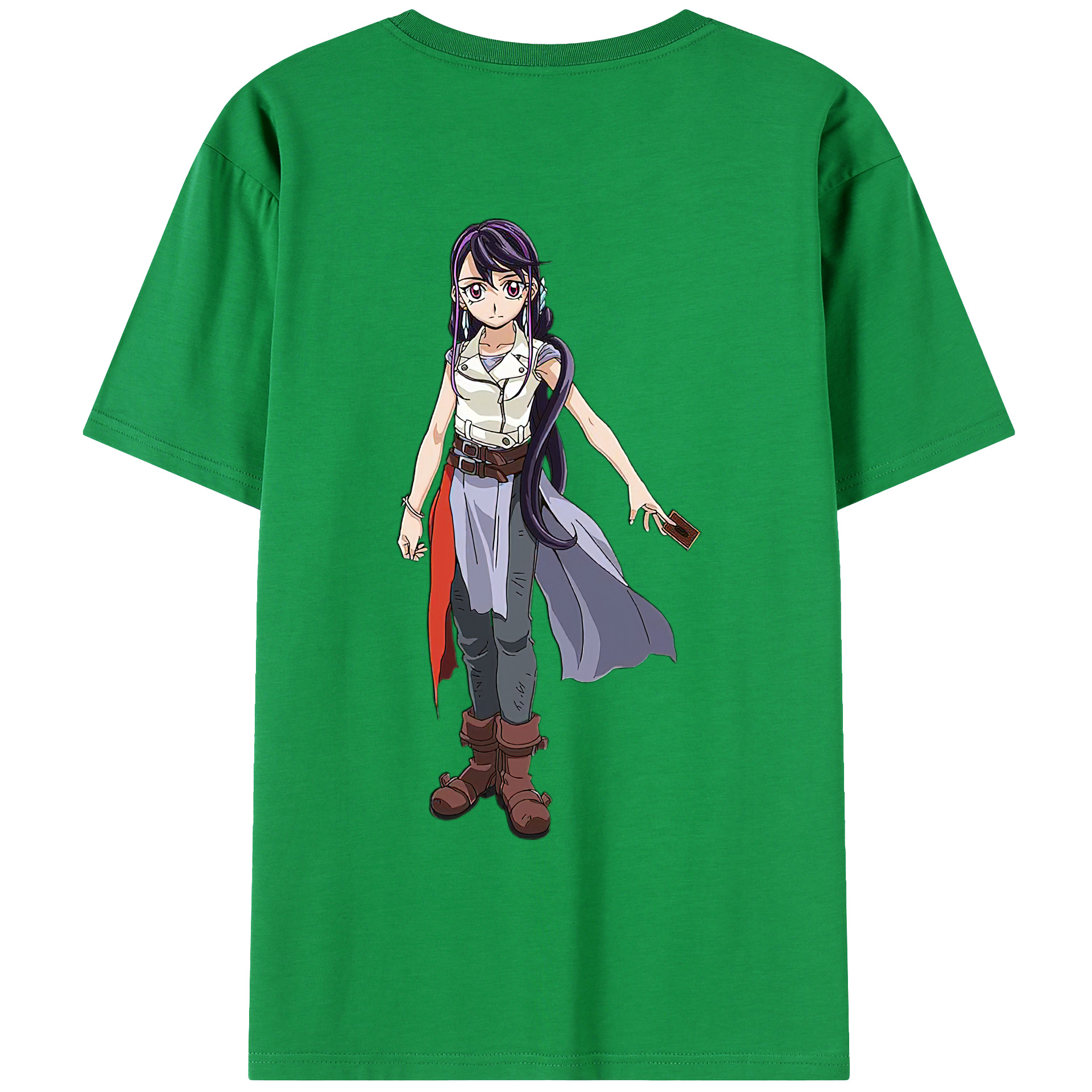 （画像用） 遊☆戯☆王 Yu-Gi-Oh! 綿100％ メンズ半袖Tシャツ（バックプリント） 通気性